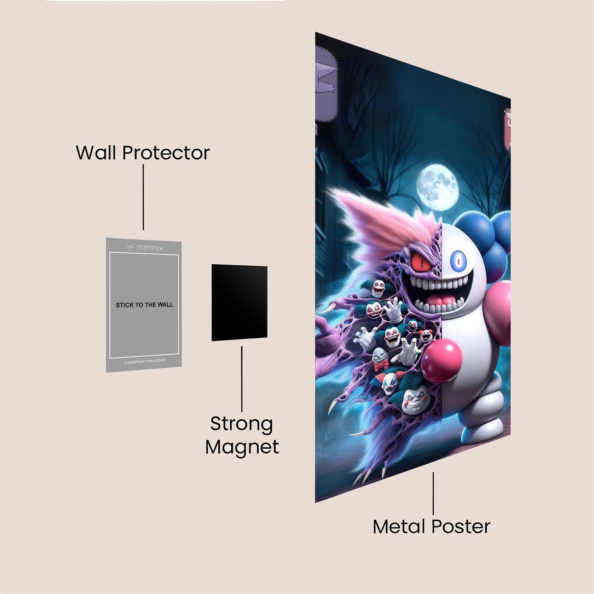 Gengar Gleeful Safe Wall Magnetic / M