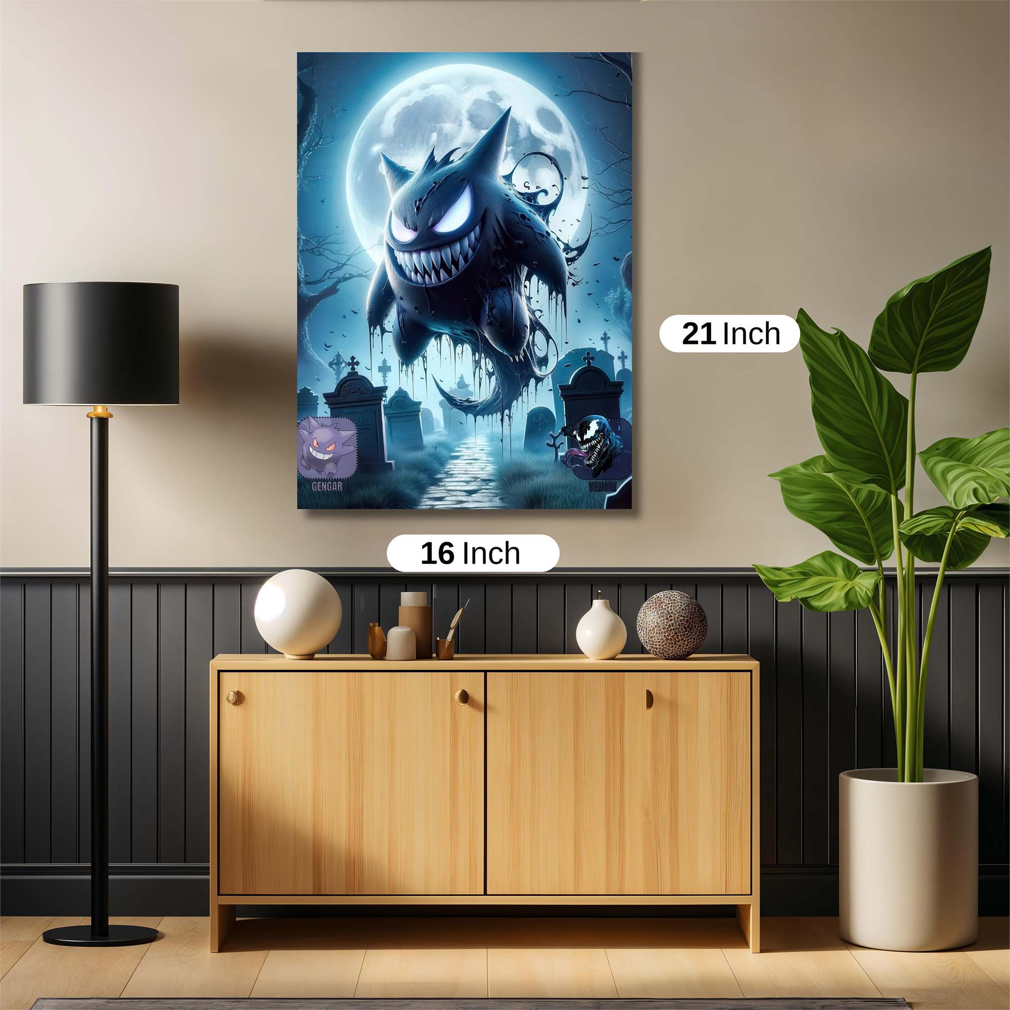 Gengar Ghastly Safe Wall Magnetic / M