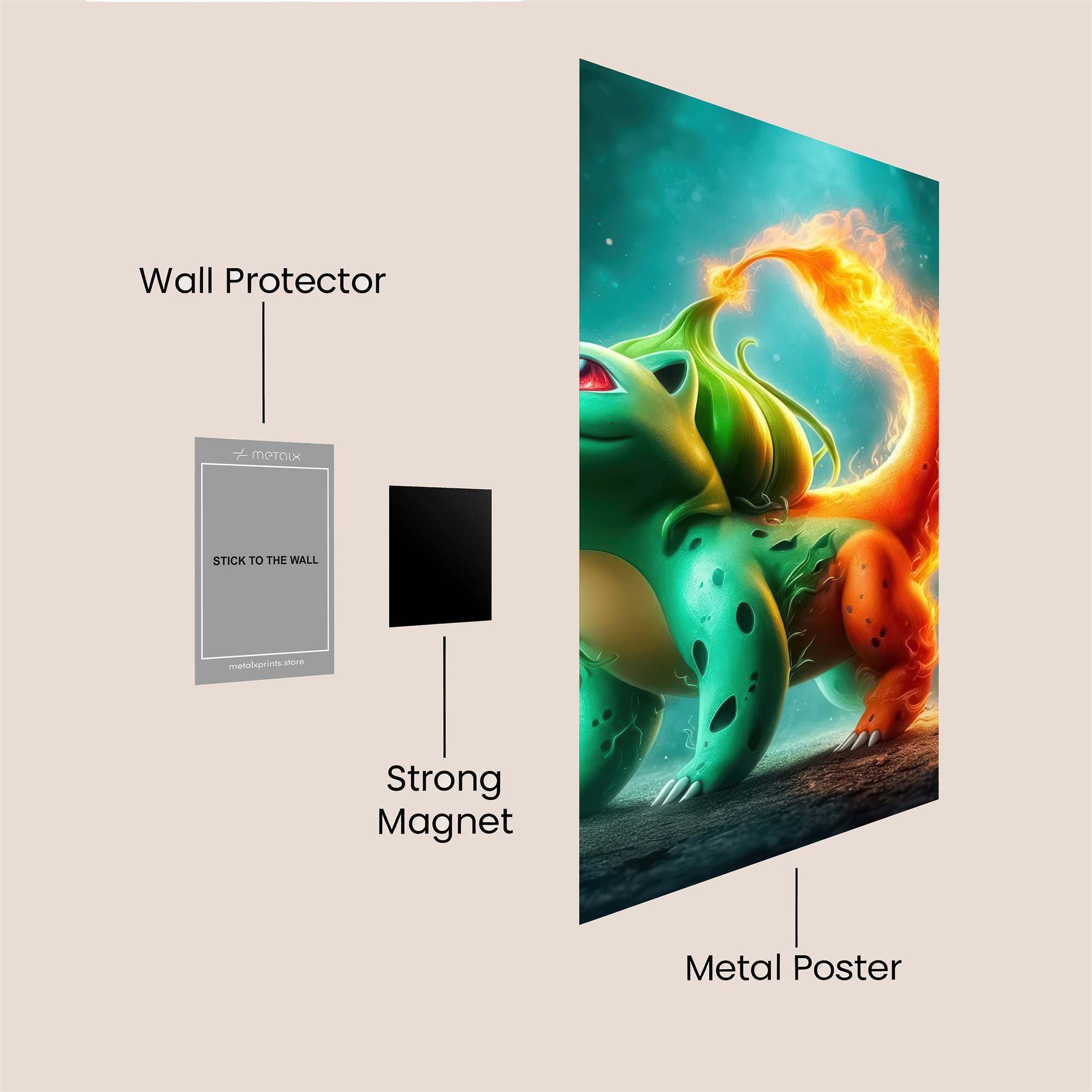 Venusaur Blaze Safe Wall Magnetic / M