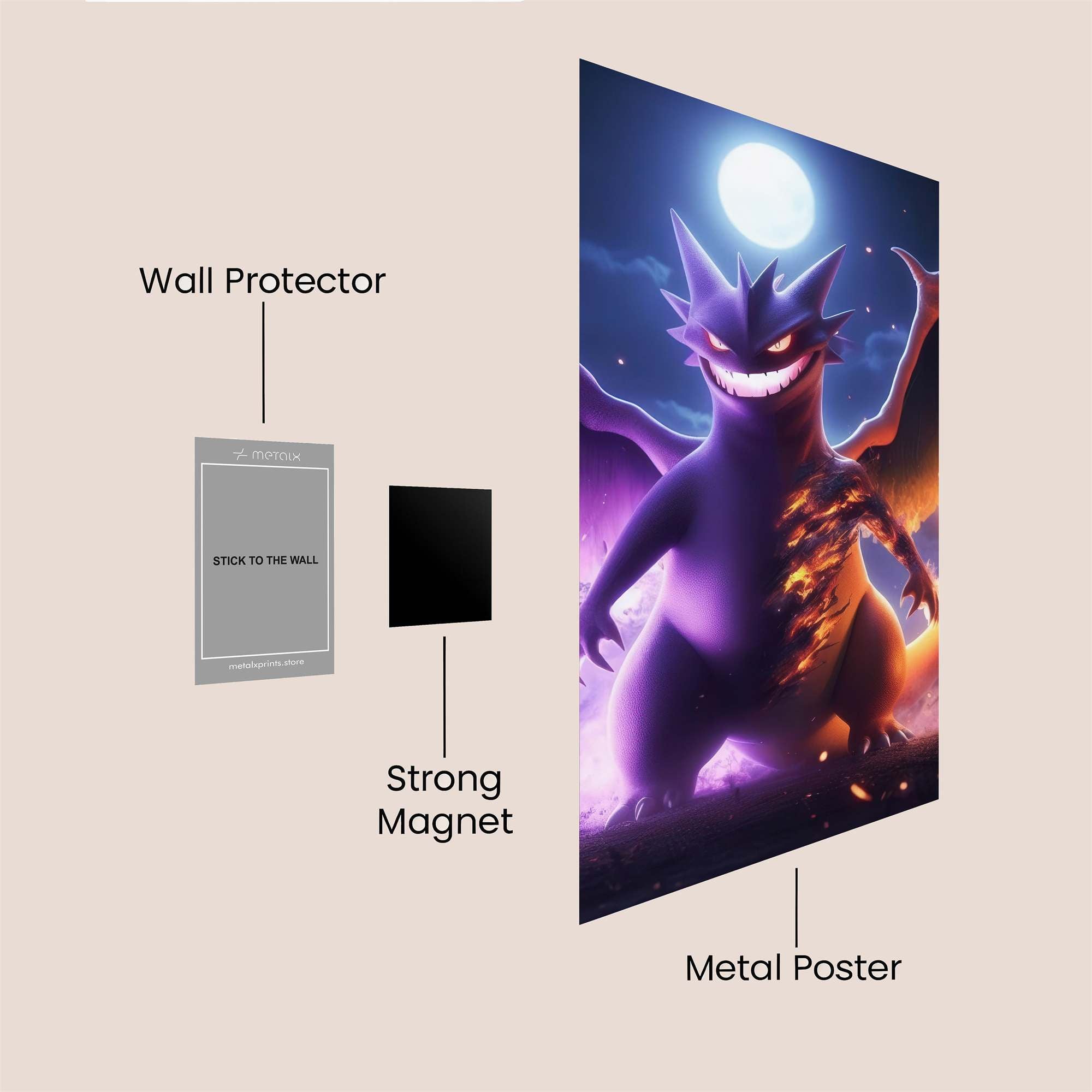 Gengar Inferno Safe Wall Magnetic / M