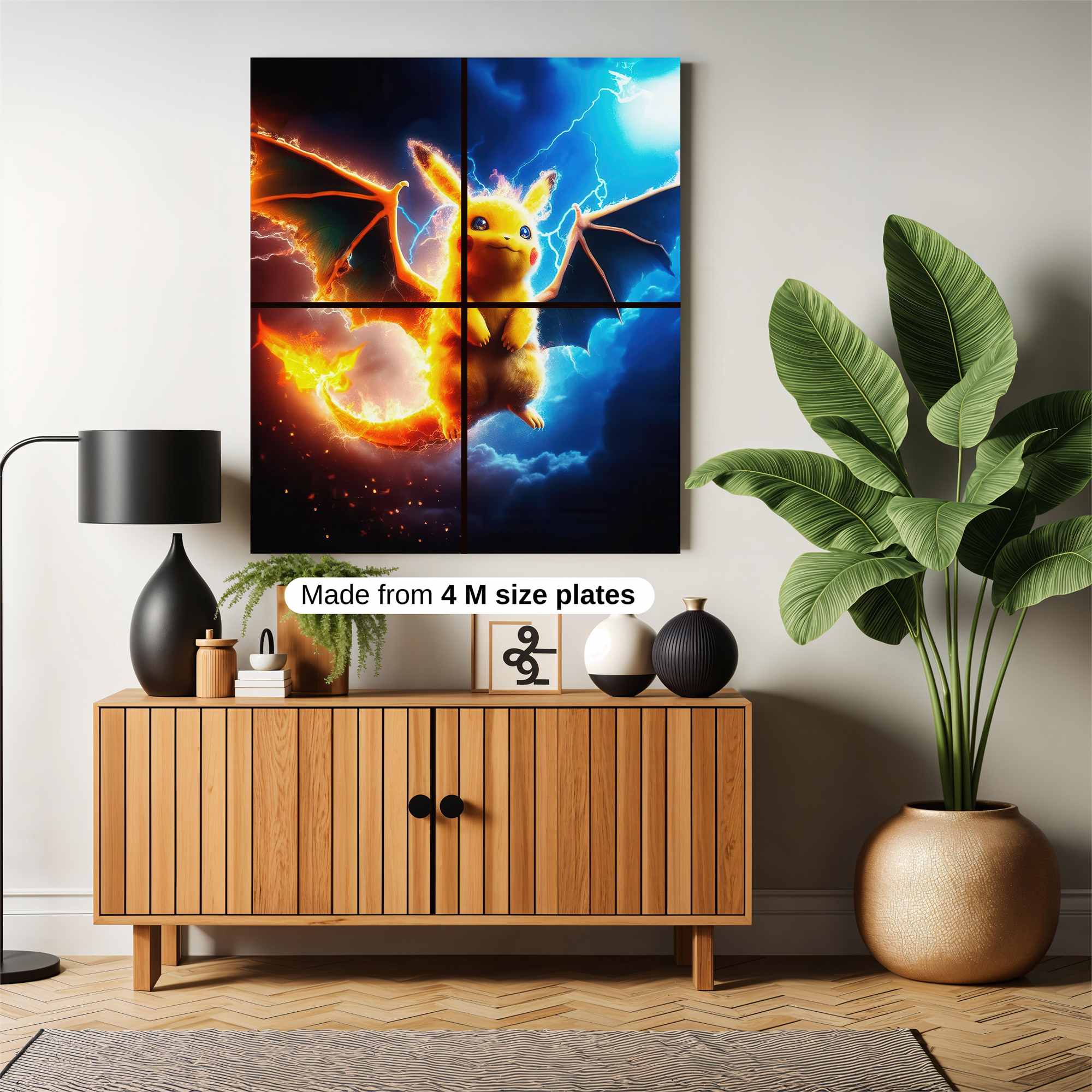 Pikachu Pyroclastic Safe Wall Magnetic / M