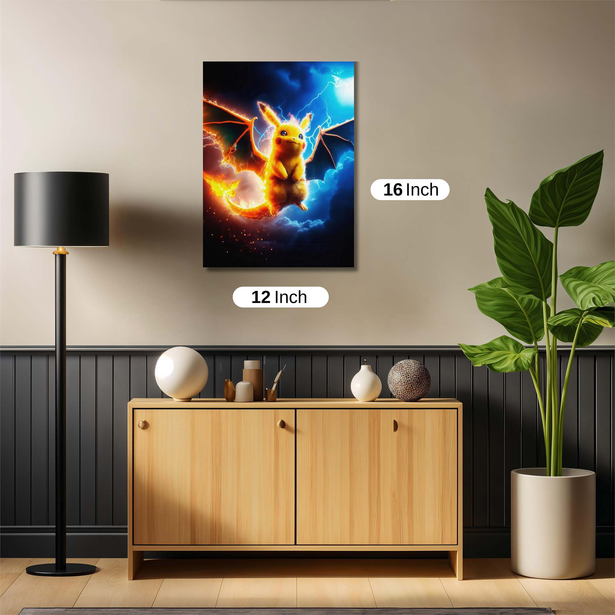 Pikachu Pyroclastic Safe Wall Magnetic / M
