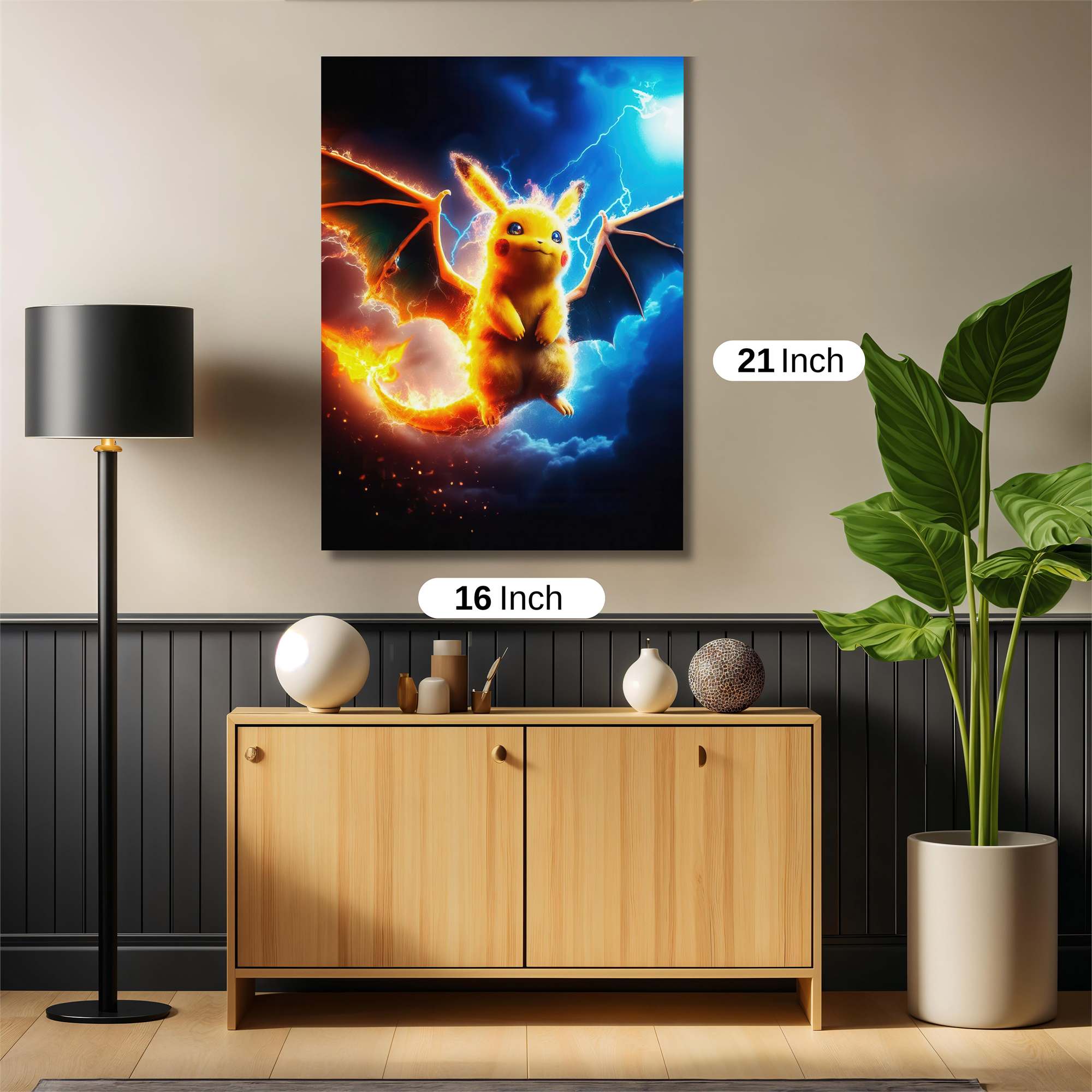 Pikachu Pyroclastic Safe Wall Magnetic / M