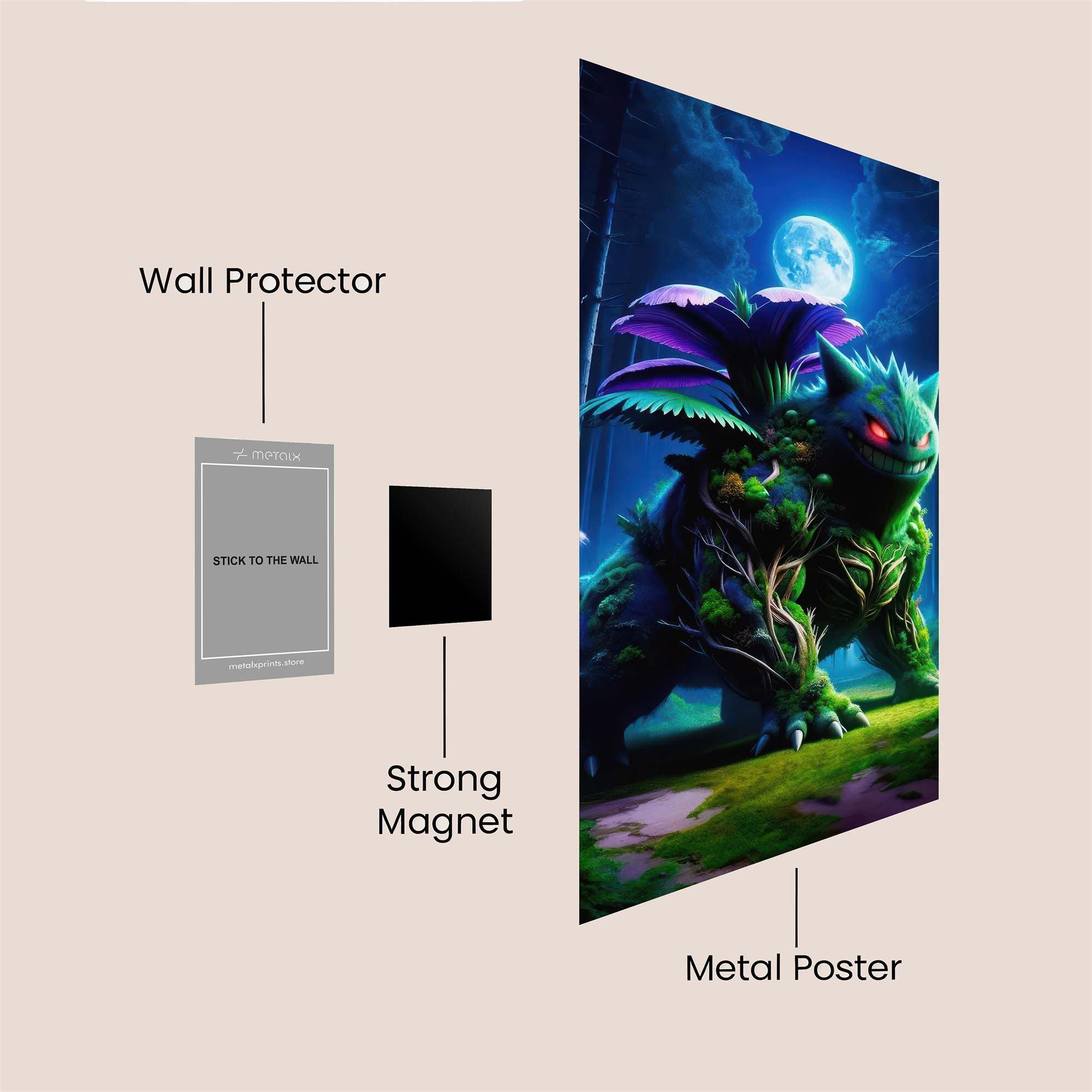 Venusaur Enigma Safe Wall Magnetic / M