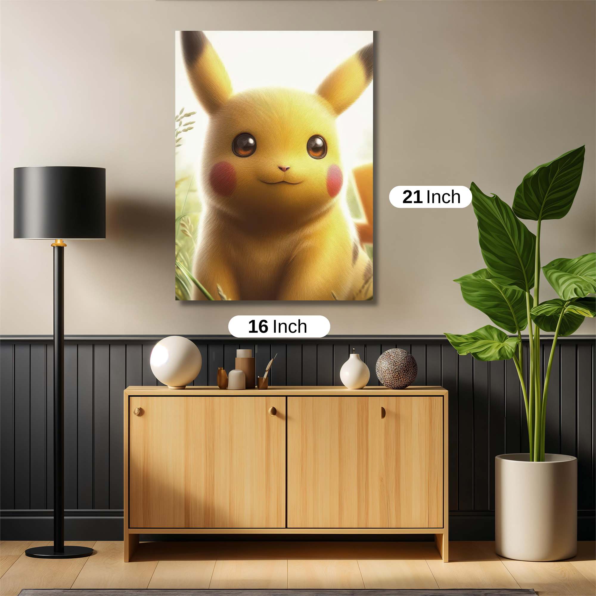 Pikachu Serene Safe Wall Magnetic / M