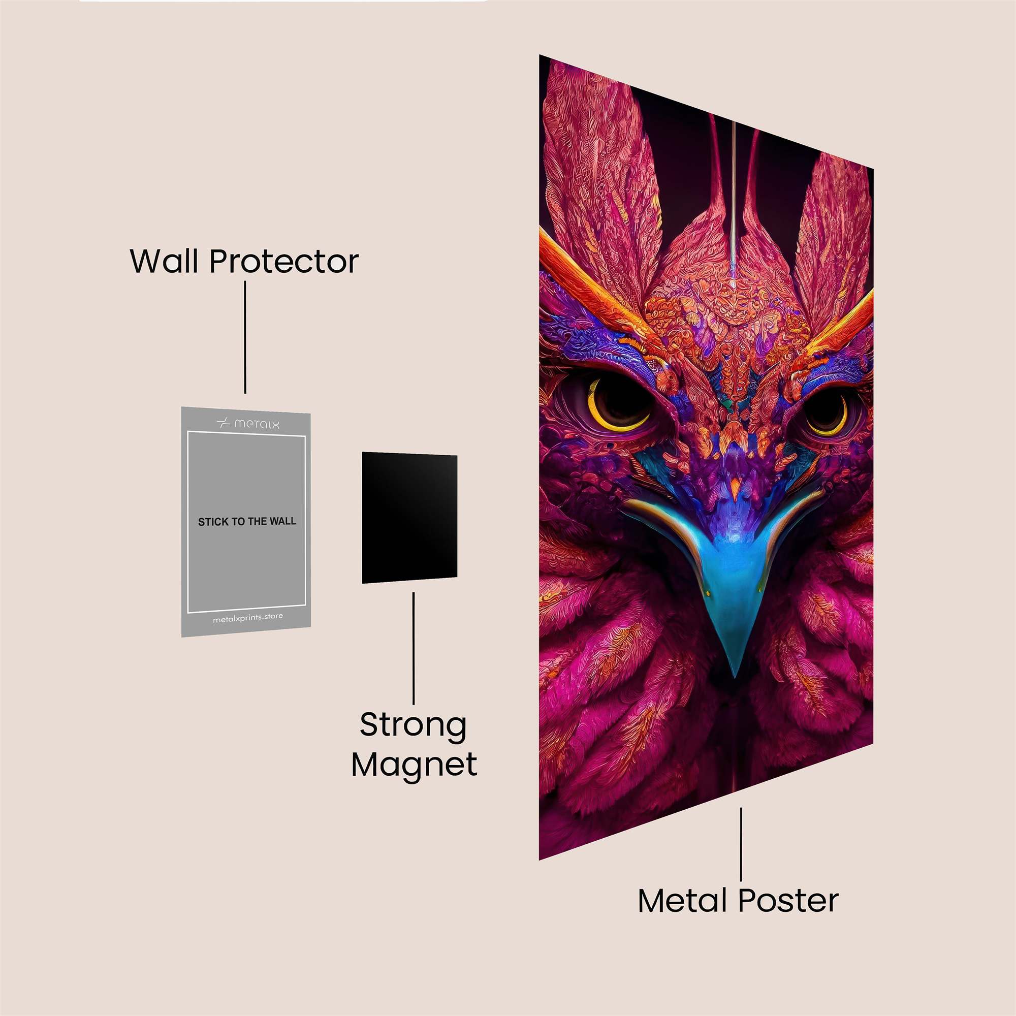 Phoenix Vibrant Safe Wall Magnetic / M