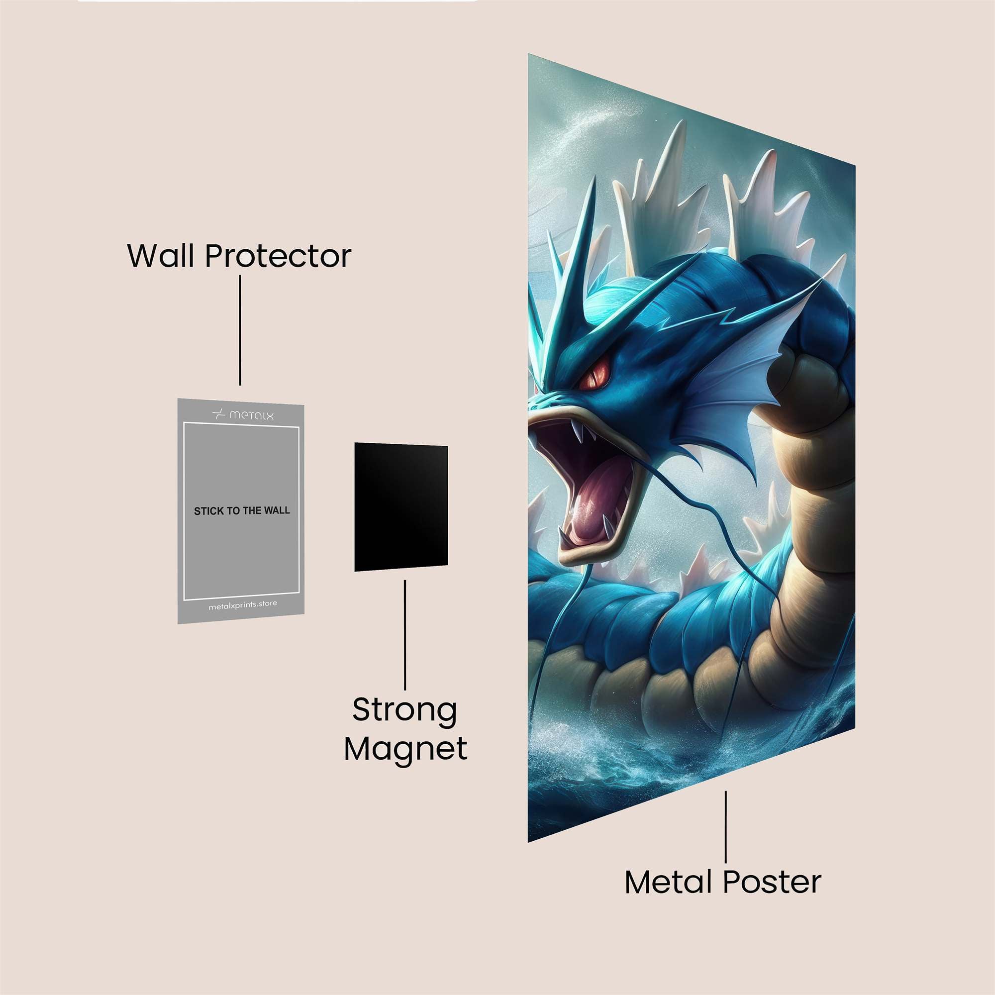 Gyarados Majestic Safe Wall Magnetic / M