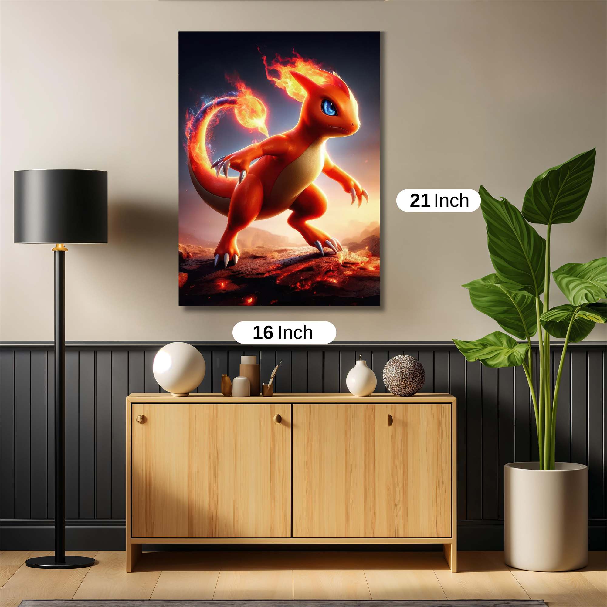 Charizard Blaze Safe Wall Magnetic / M