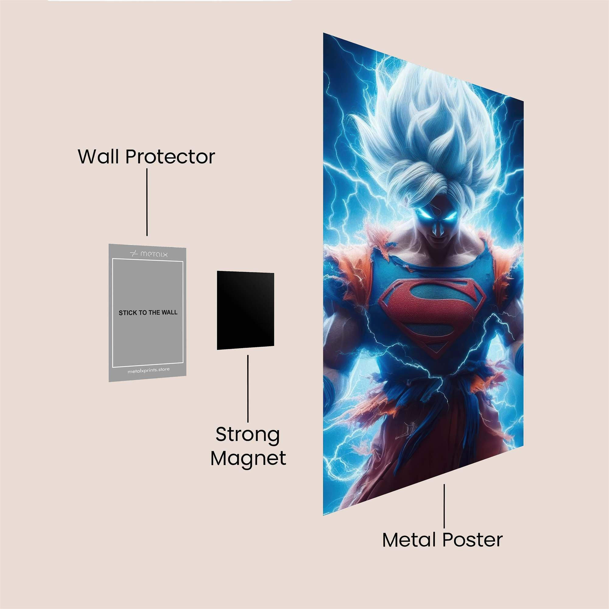 Superman Unleashed Safe Wall Magnetic / M
