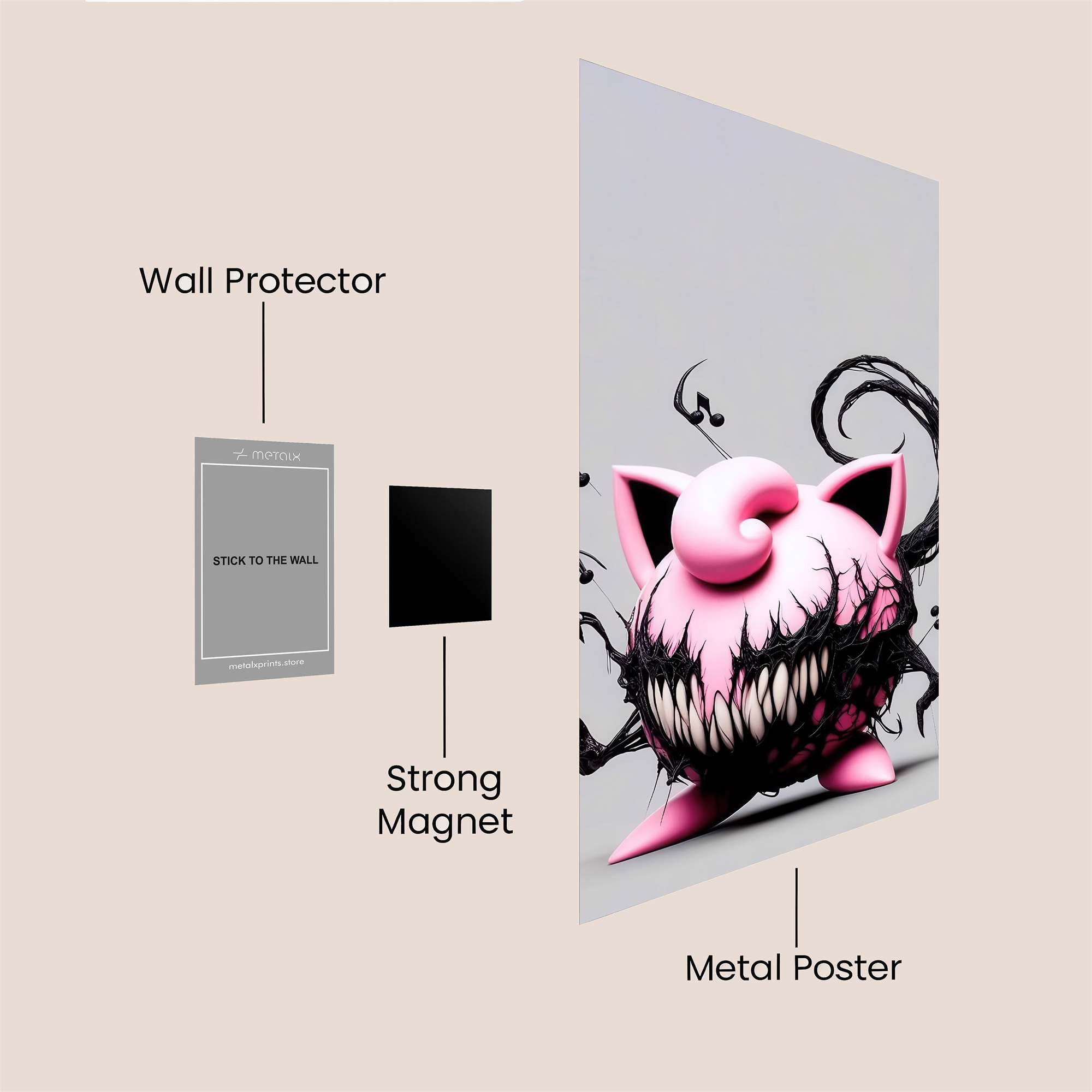 JigglyCreep Safe Wall Magnetic / M