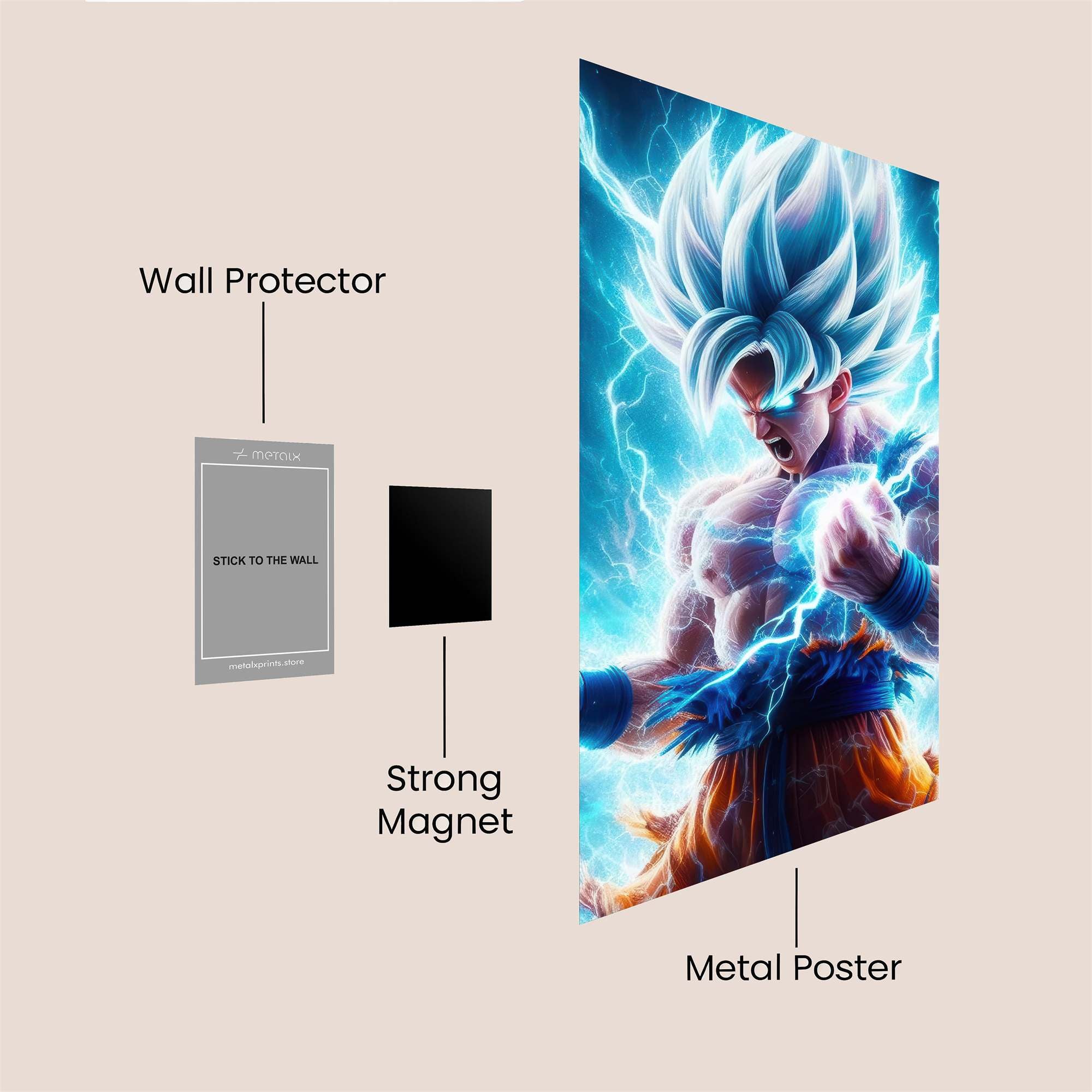 Goku Thunderous Safe Wall Magnetic / M