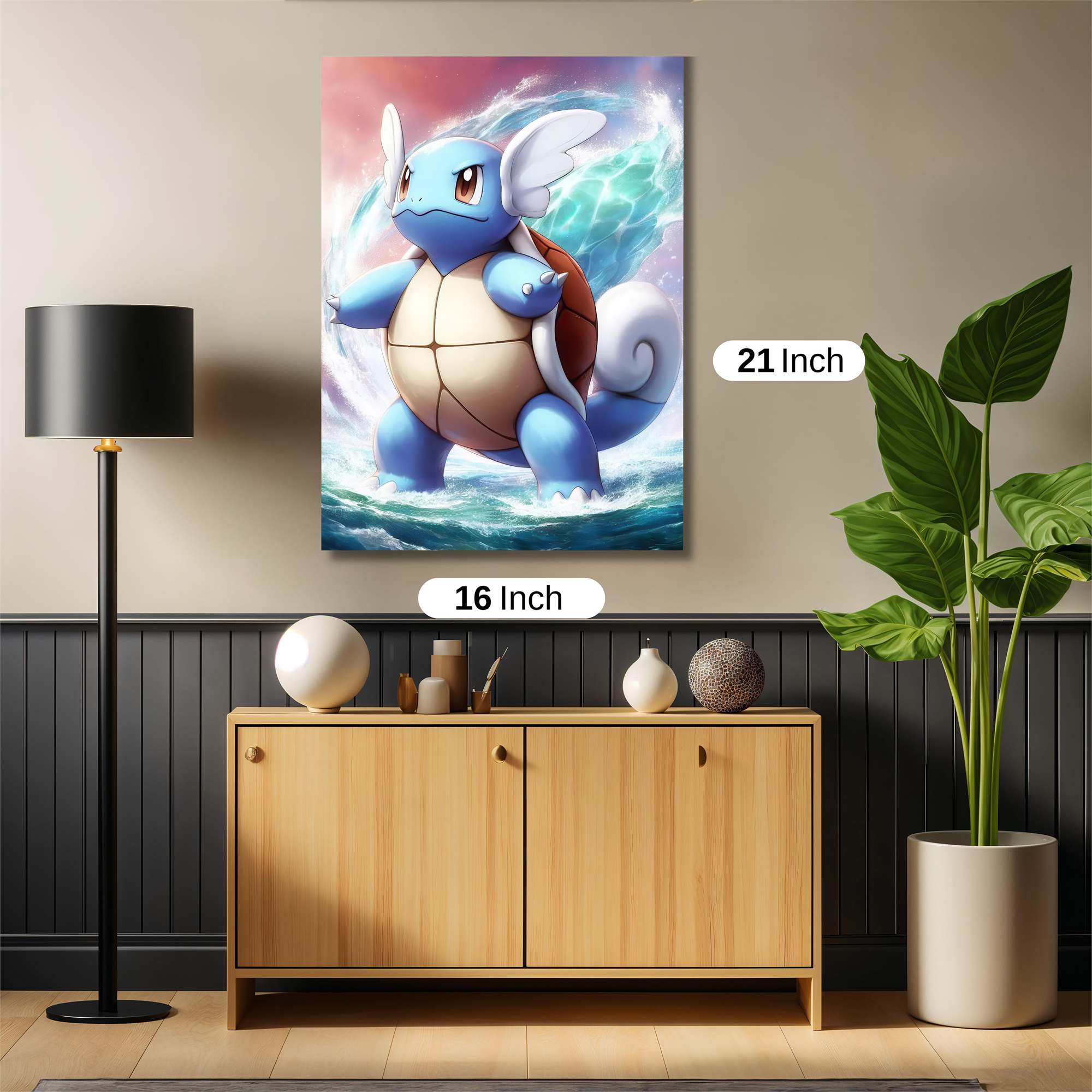 Wartortle Whirlwind Safe Wall Magnetic / M