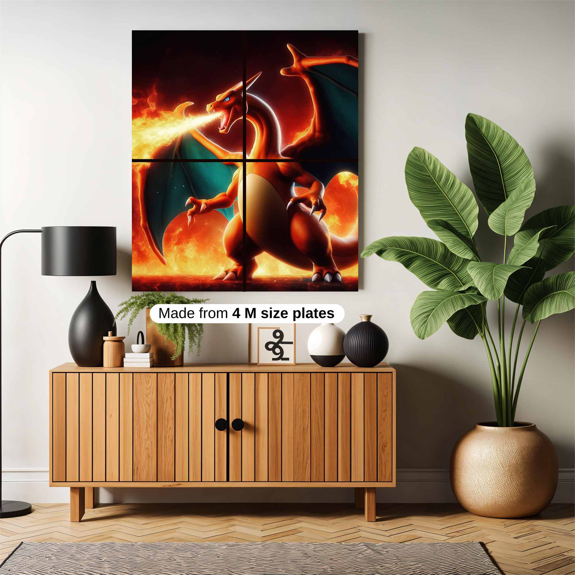 Charizard Blaze Safe Wall Magnetic / M