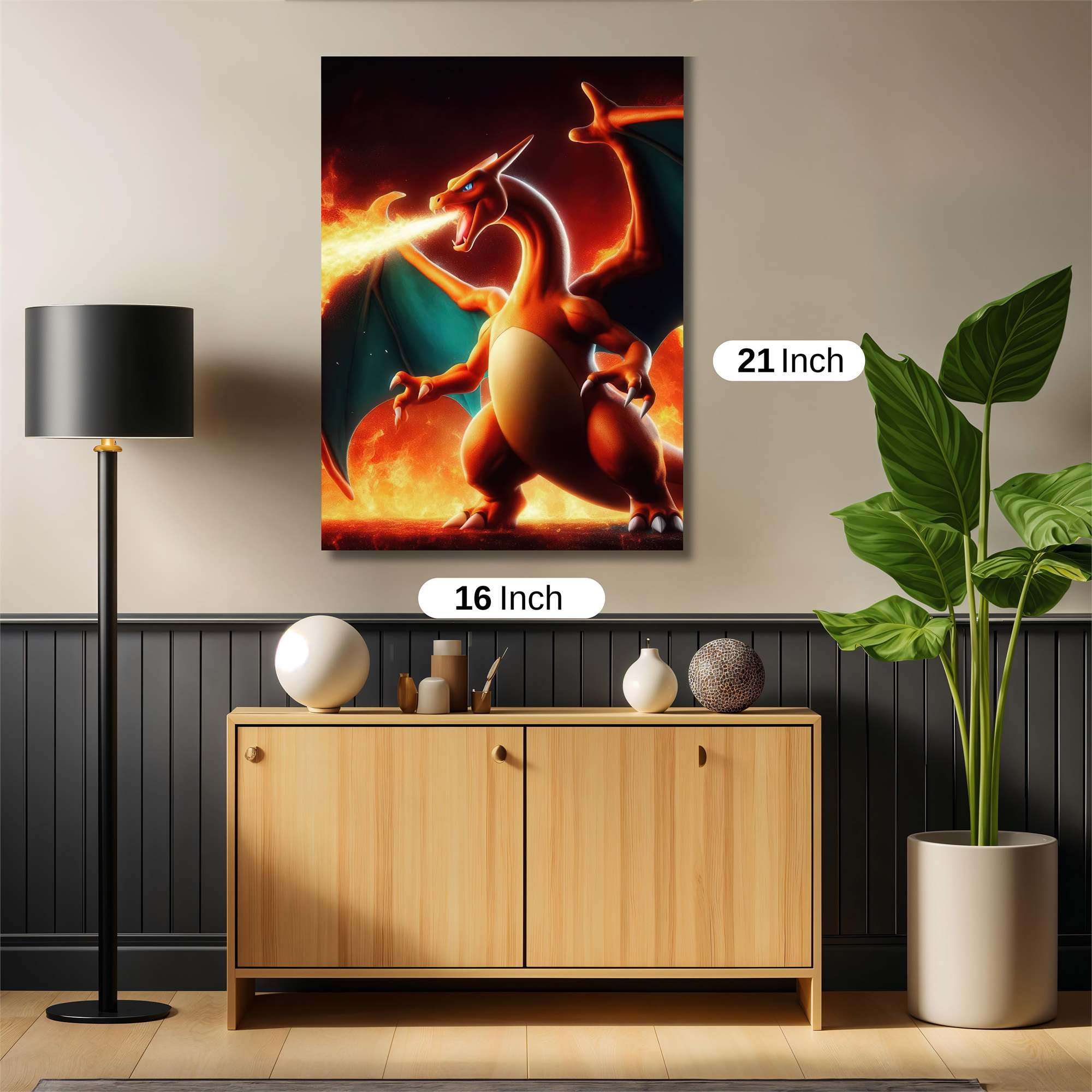 Charizard Blaze Safe Wall Magnetic / M
