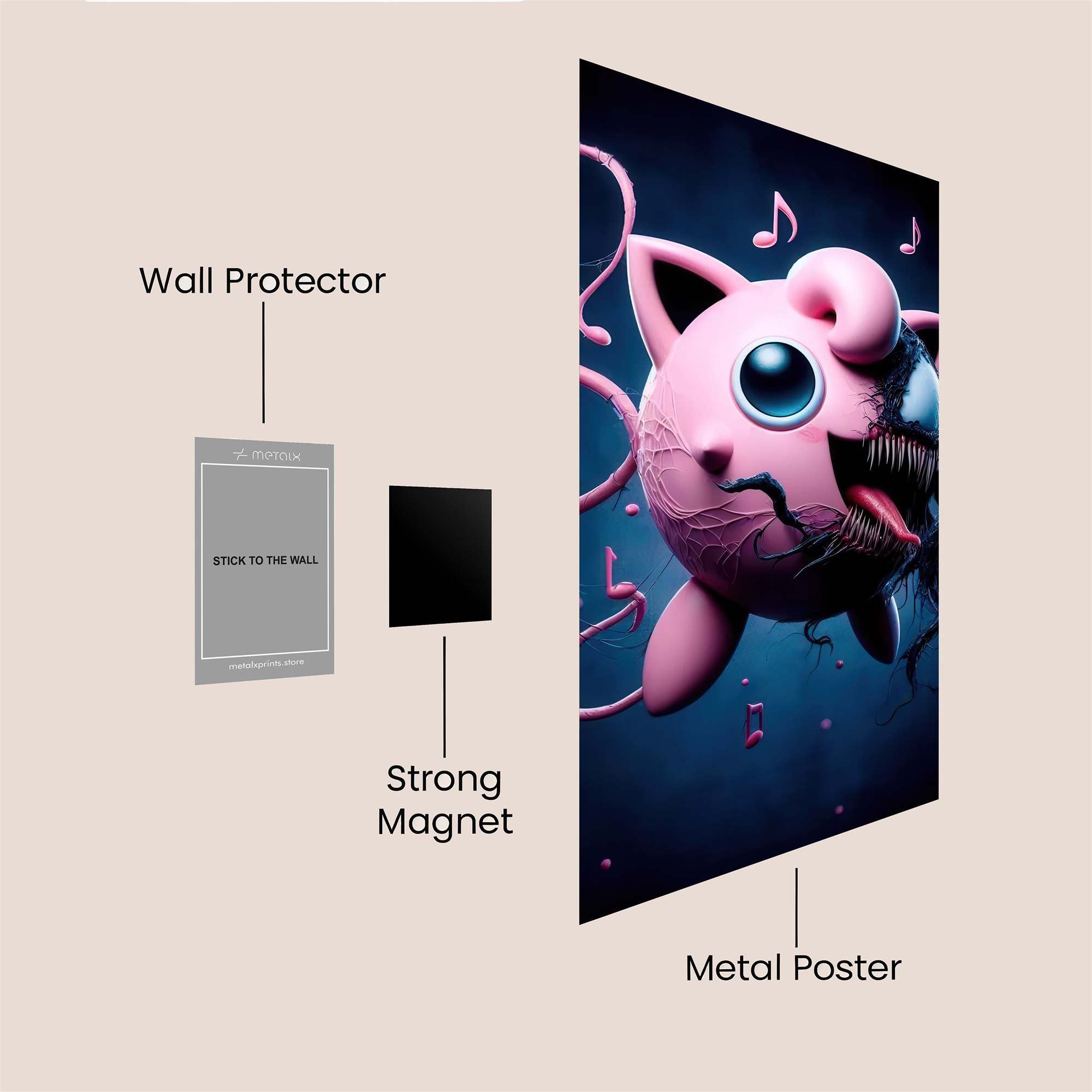 JigglyVenom Safe Wall Magnetic / M