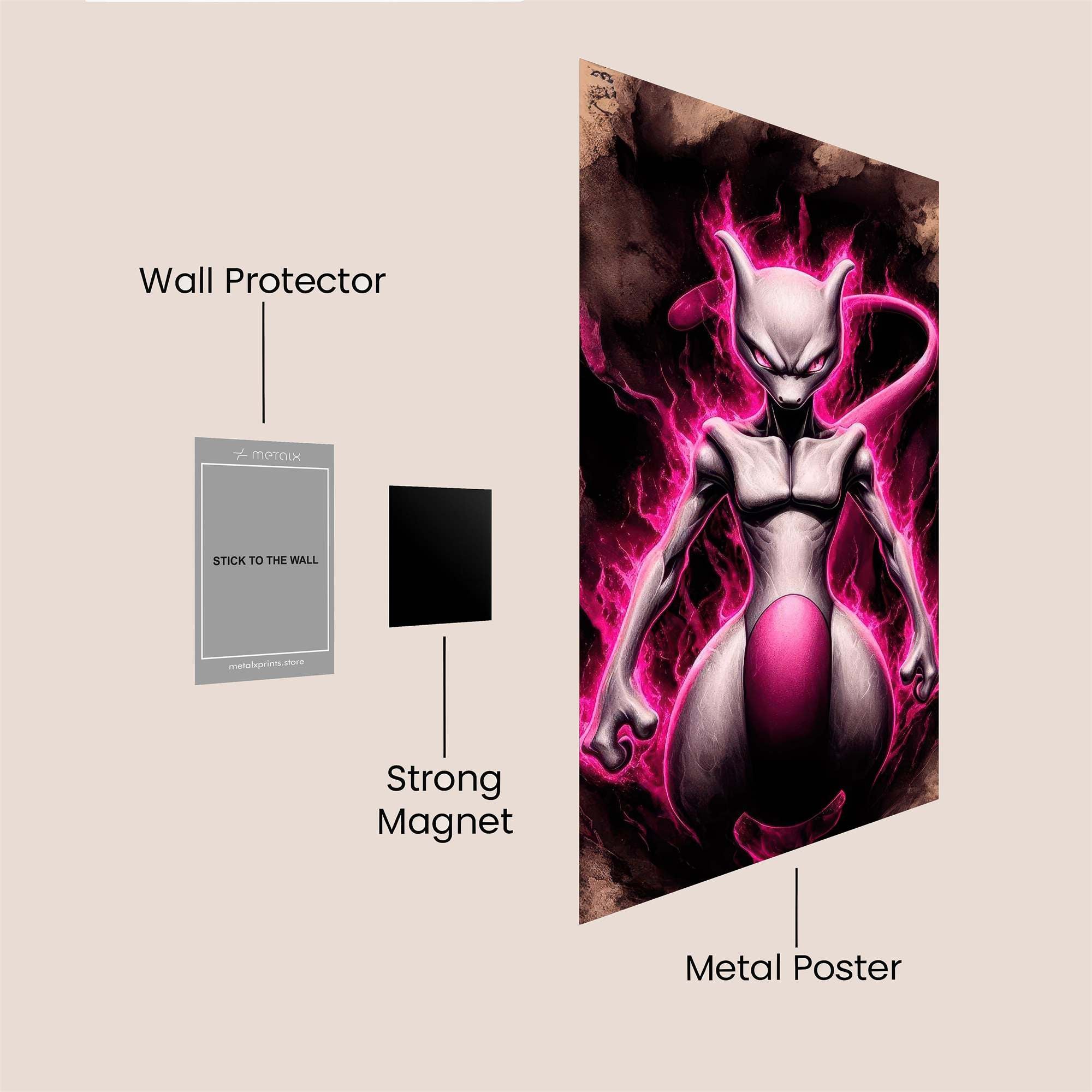 Mewtwo Malevolent Safe Wall Magnetic / M