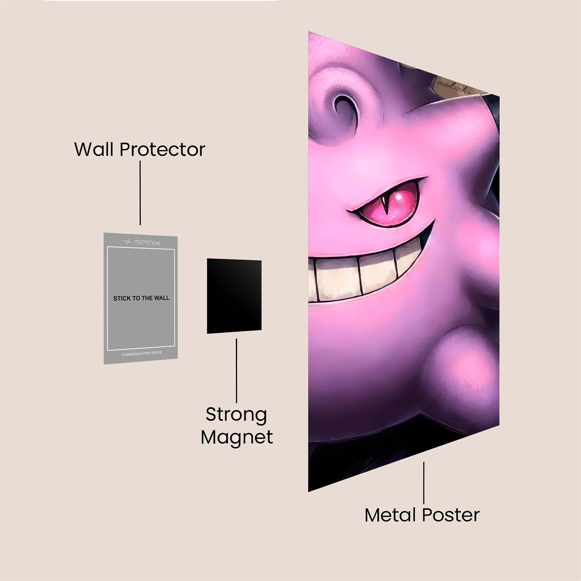 Gengar Glee Safe Wall Magnetic / M