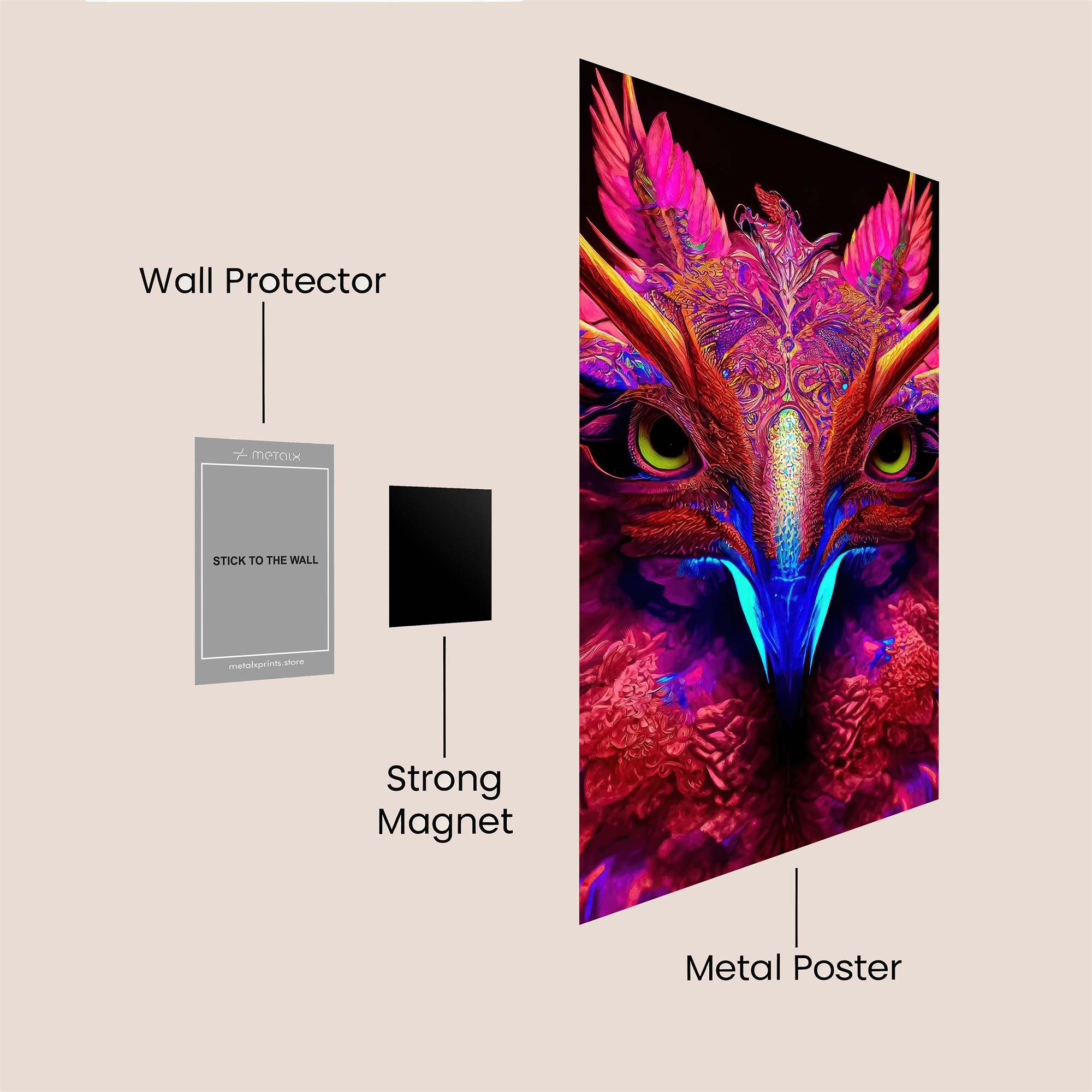 Neon Majesty Safe Wall Magnetic / M