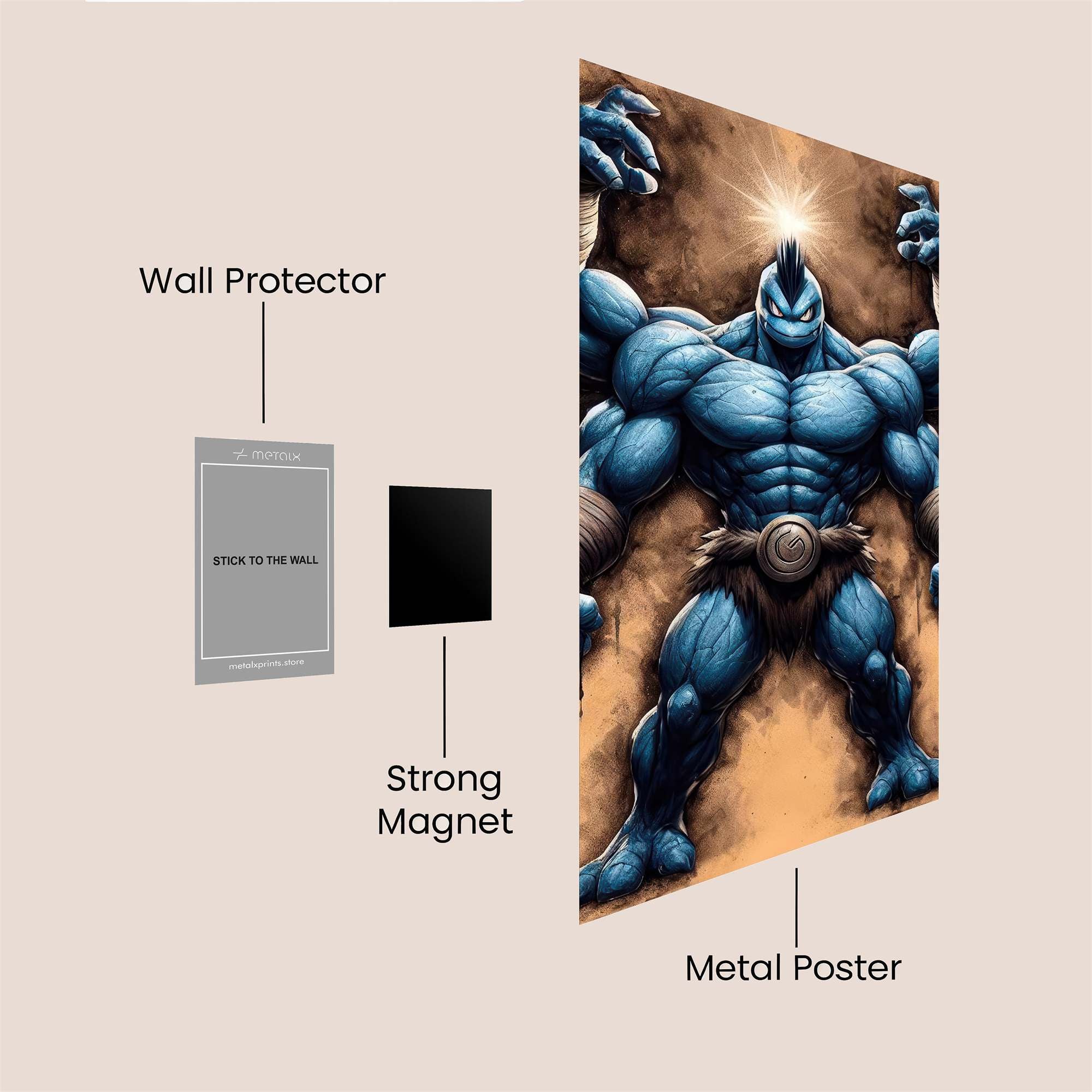 Blaziken Fierce Safe Wall Magnetic / M