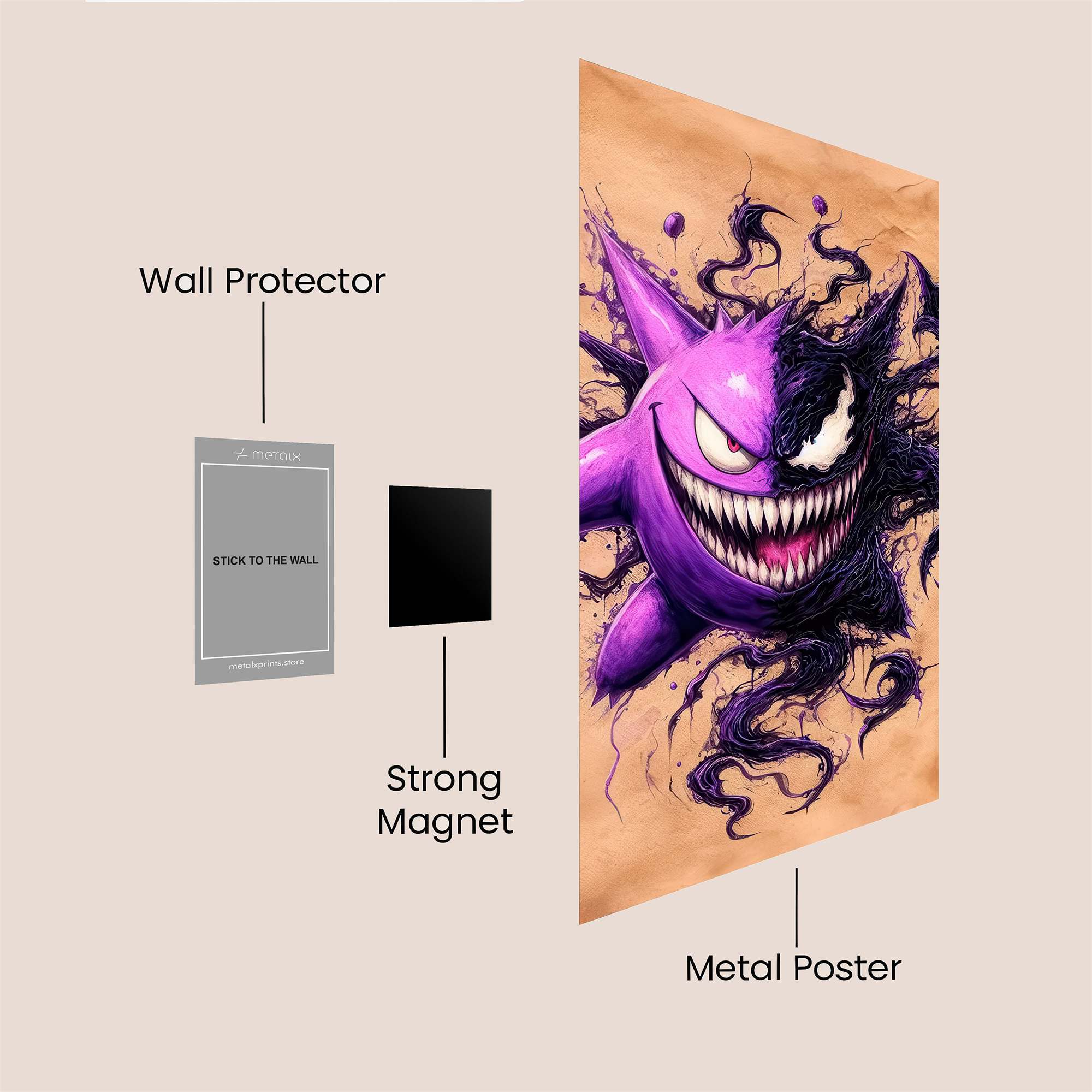 Gengar Venomous Safe Wall Magnetic / M