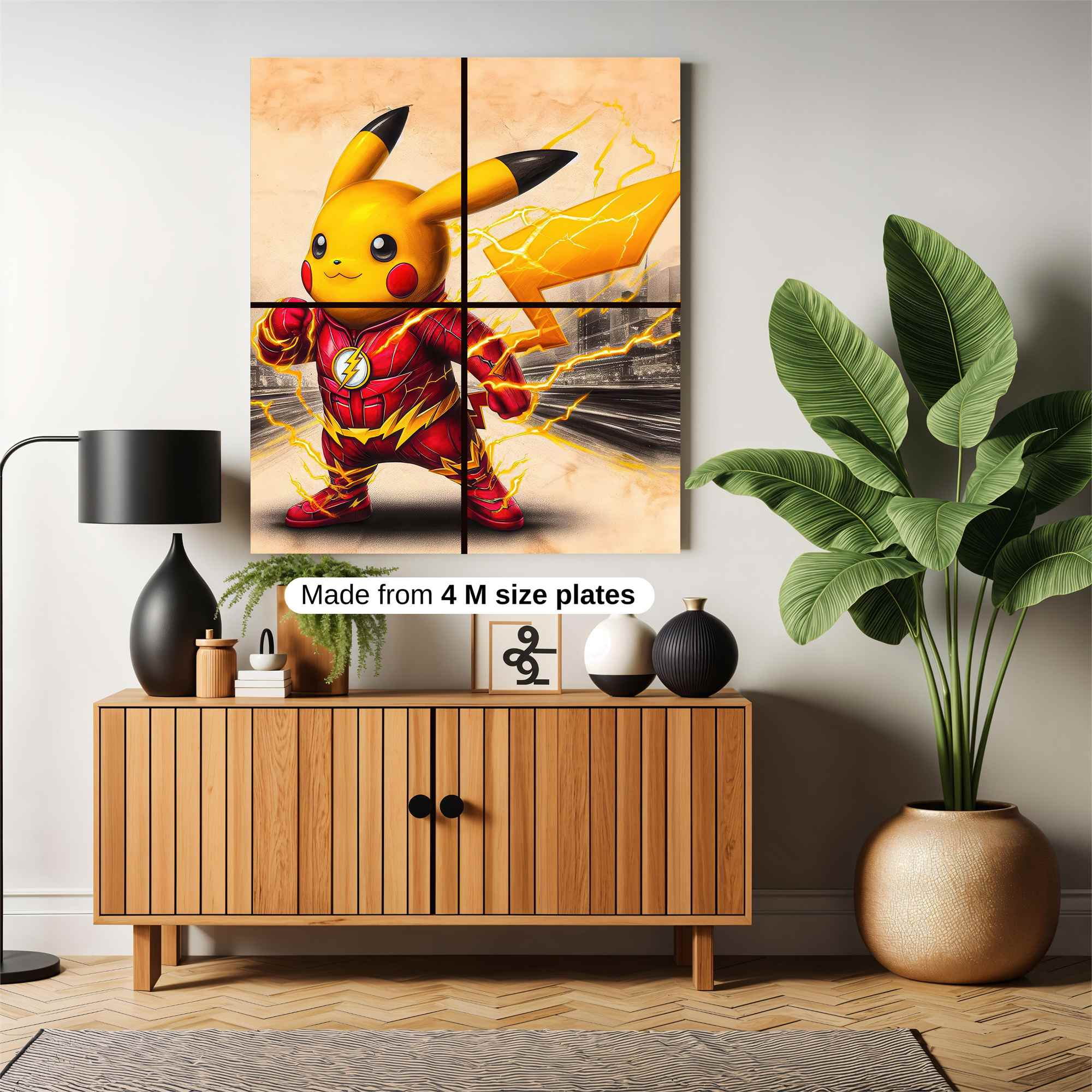 Pikachu Flash Safe Wall Magnetic / M