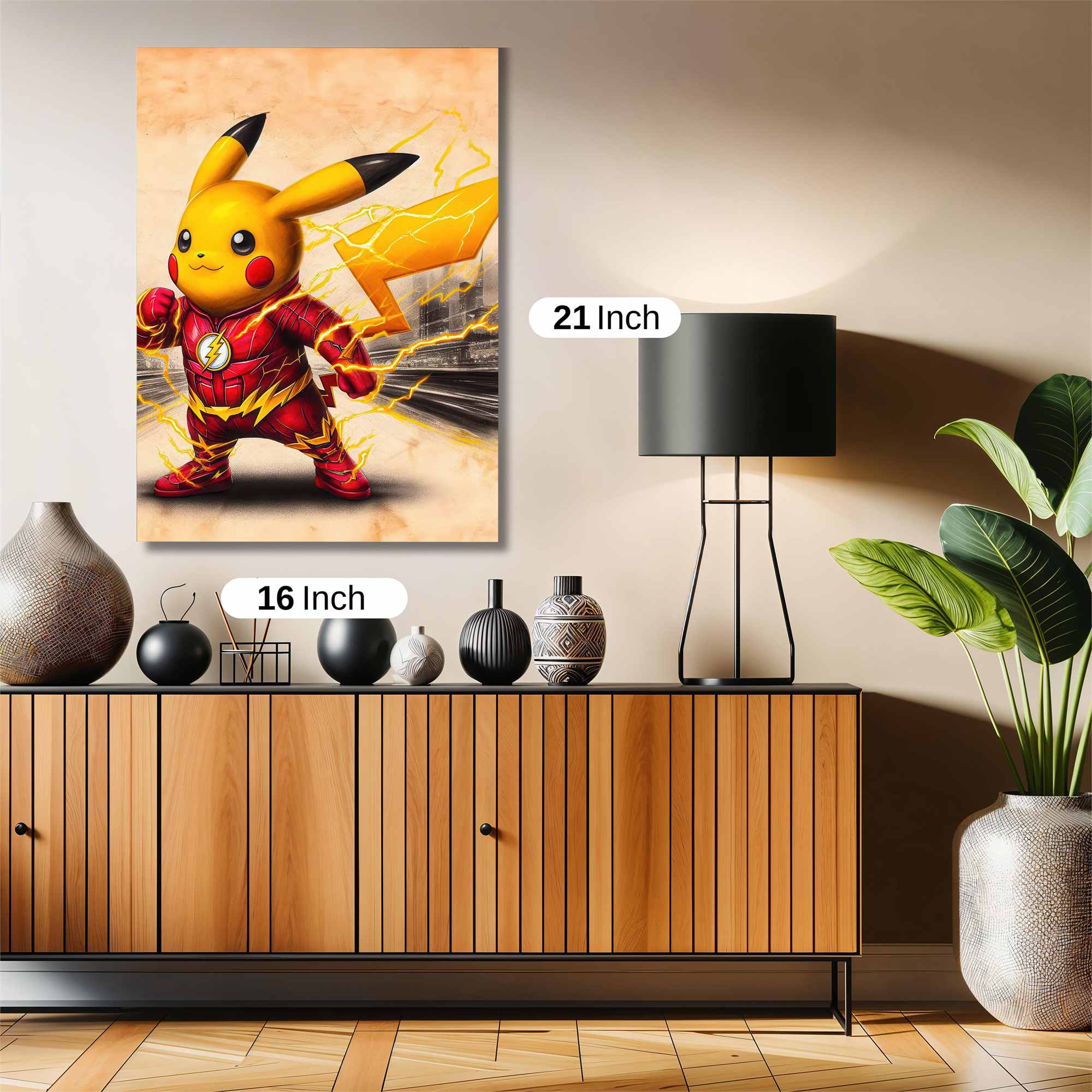 Pikachu Flash Safe Wall Magnetic / M