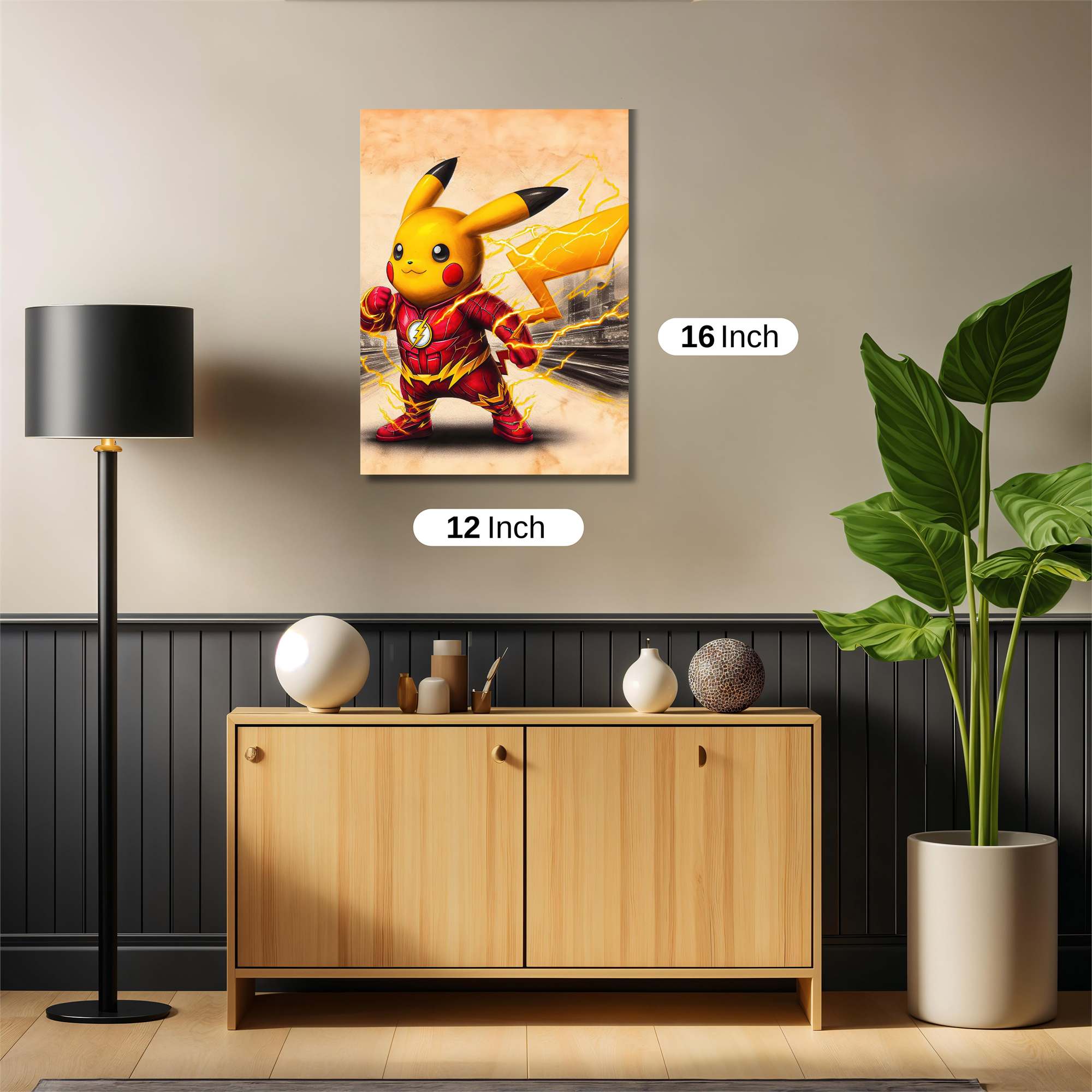 Pikachu Flash Safe Wall Magnetic / M