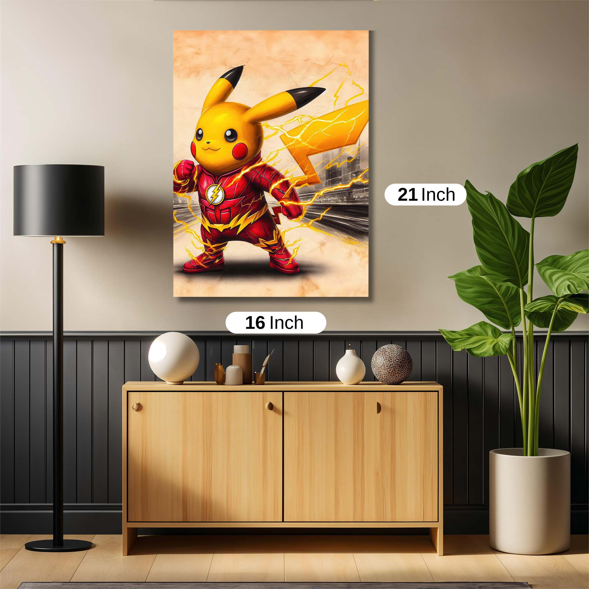 Pikachu Flash Safe Wall Magnetic / M