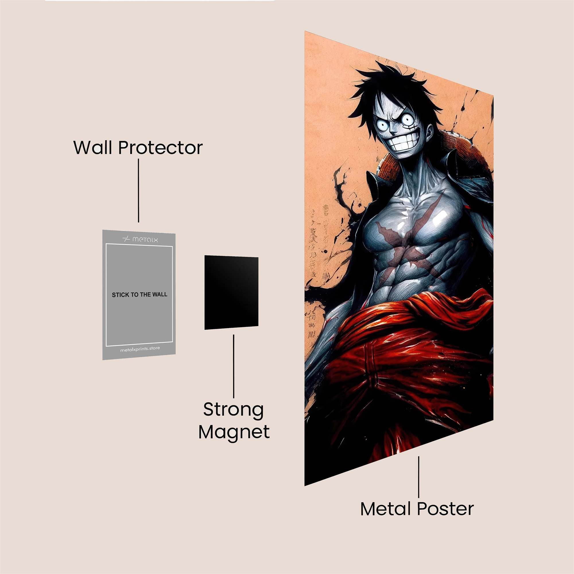 Luffy Menace Safe Wall Magnetic / M