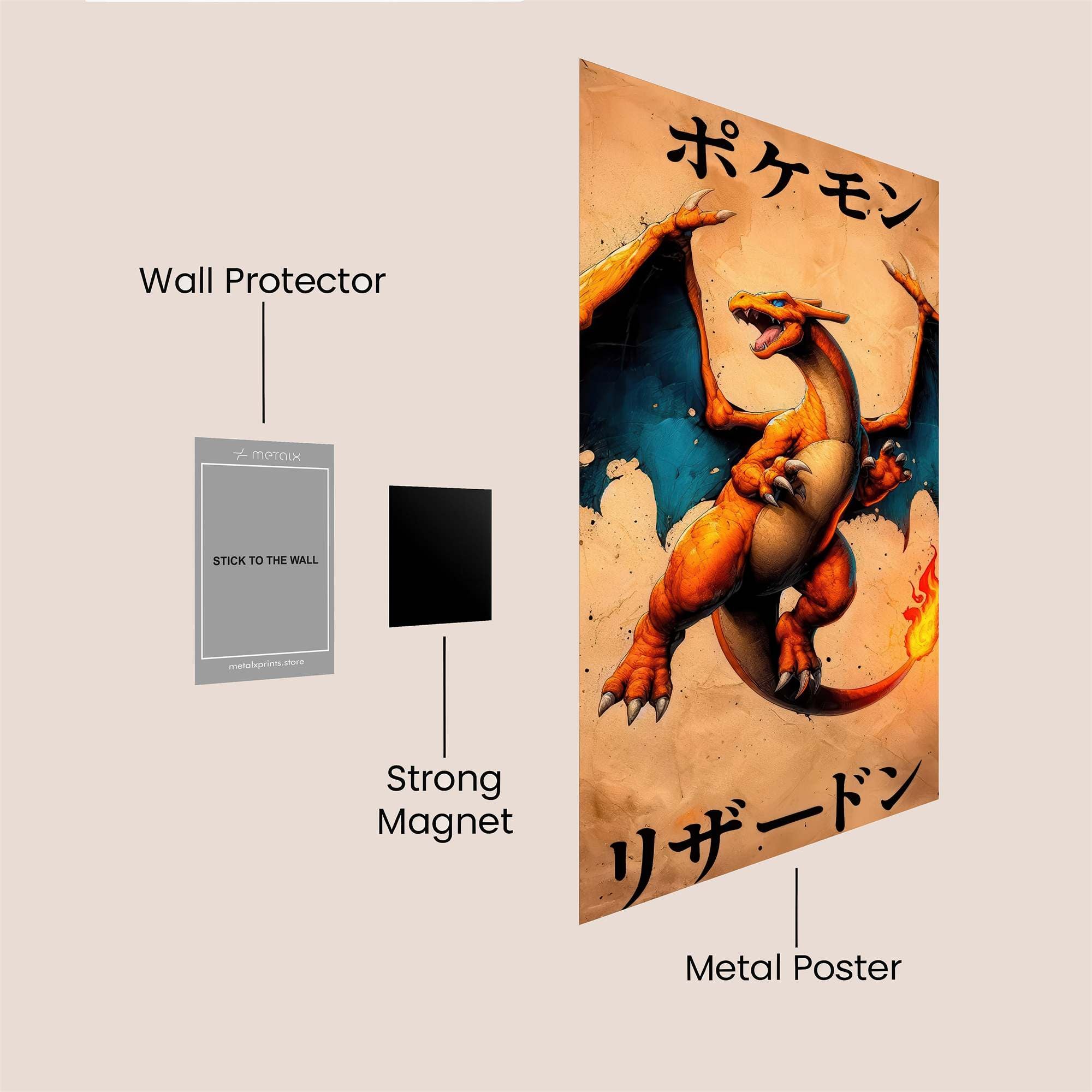 Charizard Valor Safe Wall Magnetic / M
