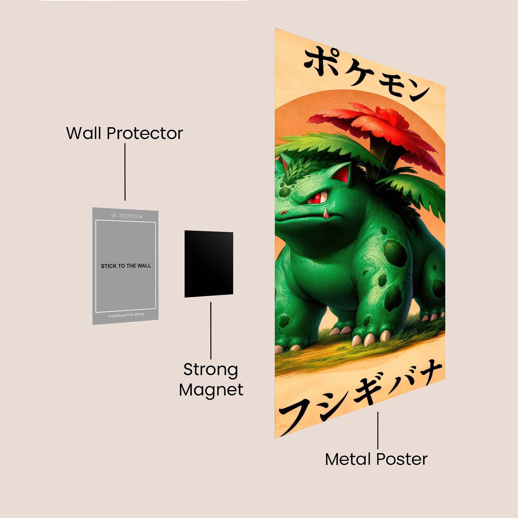 Venusaur Valor Safe Wall Magnetic / M