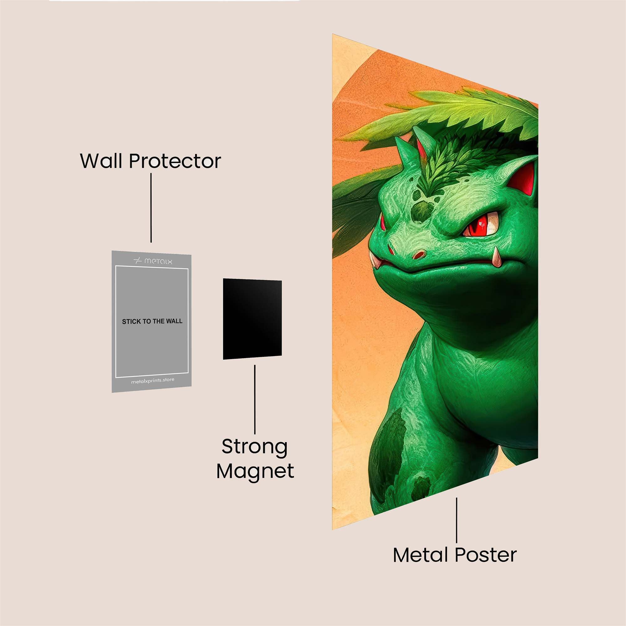 Venusaur Vengeful Safe Wall Magnetic / M