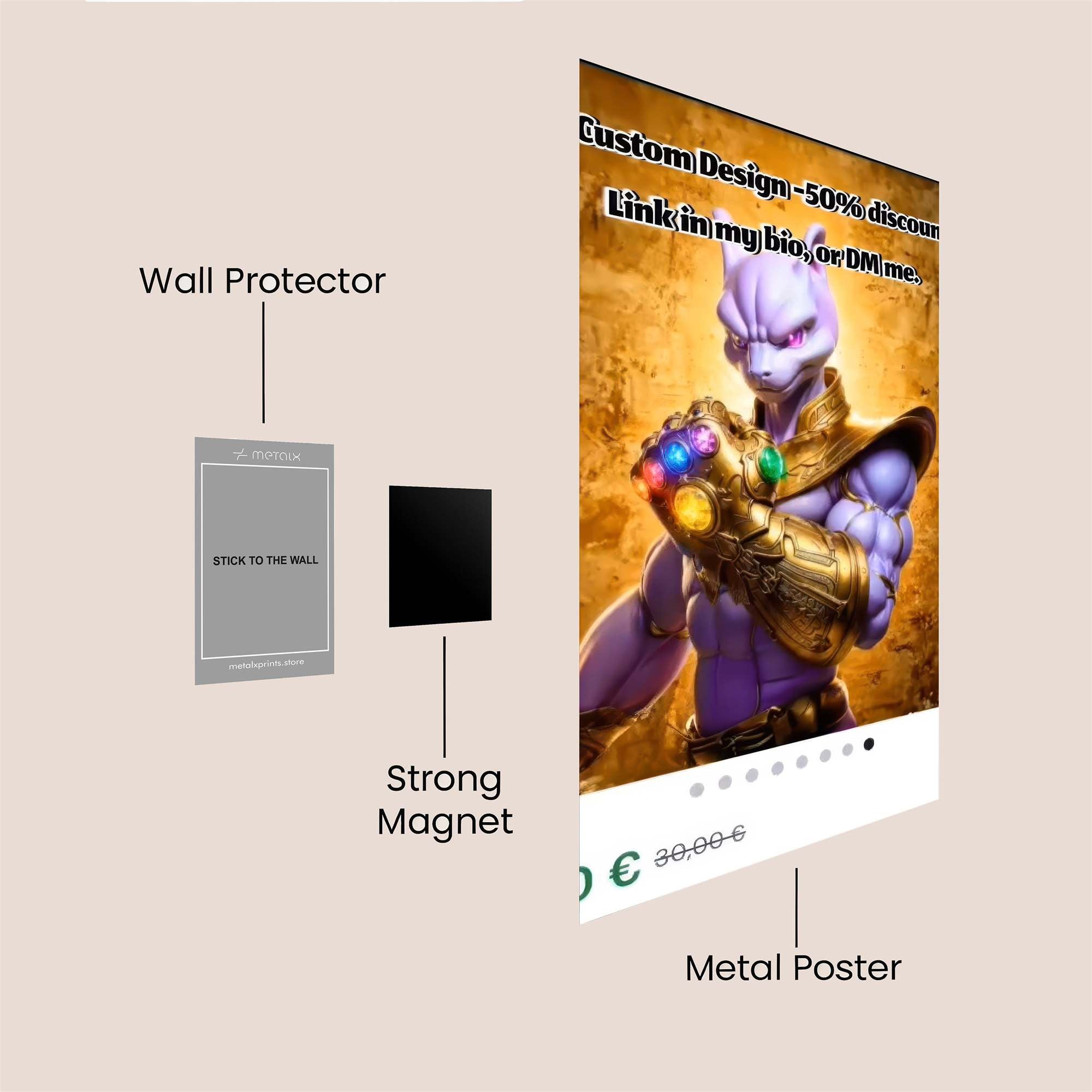 Pharaoh Enigmatic Safe Wall Magnetic / M