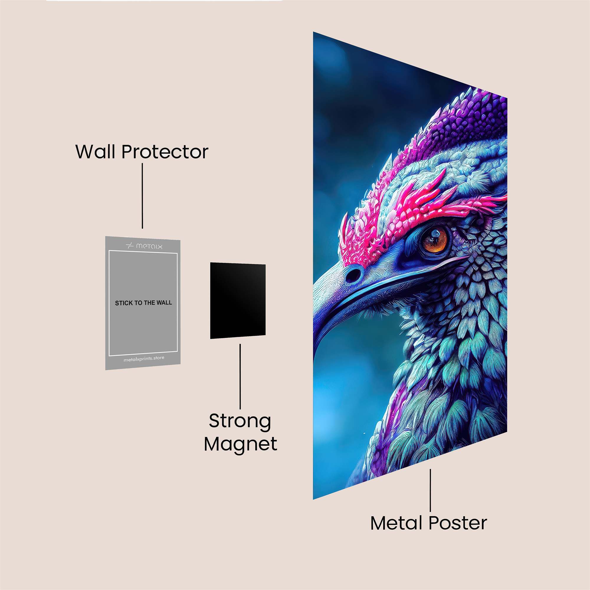 Phoenix Radiant Safe Wall Magnetic / M