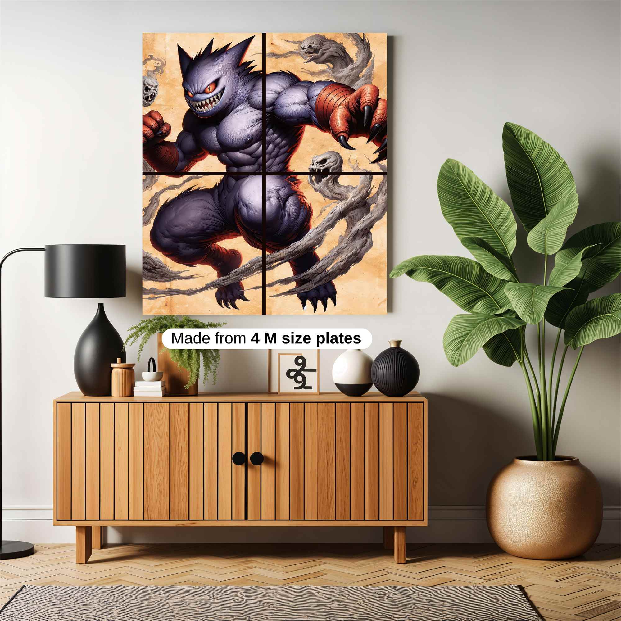 Gengar Ferocious Safe Wall Magnetic / M