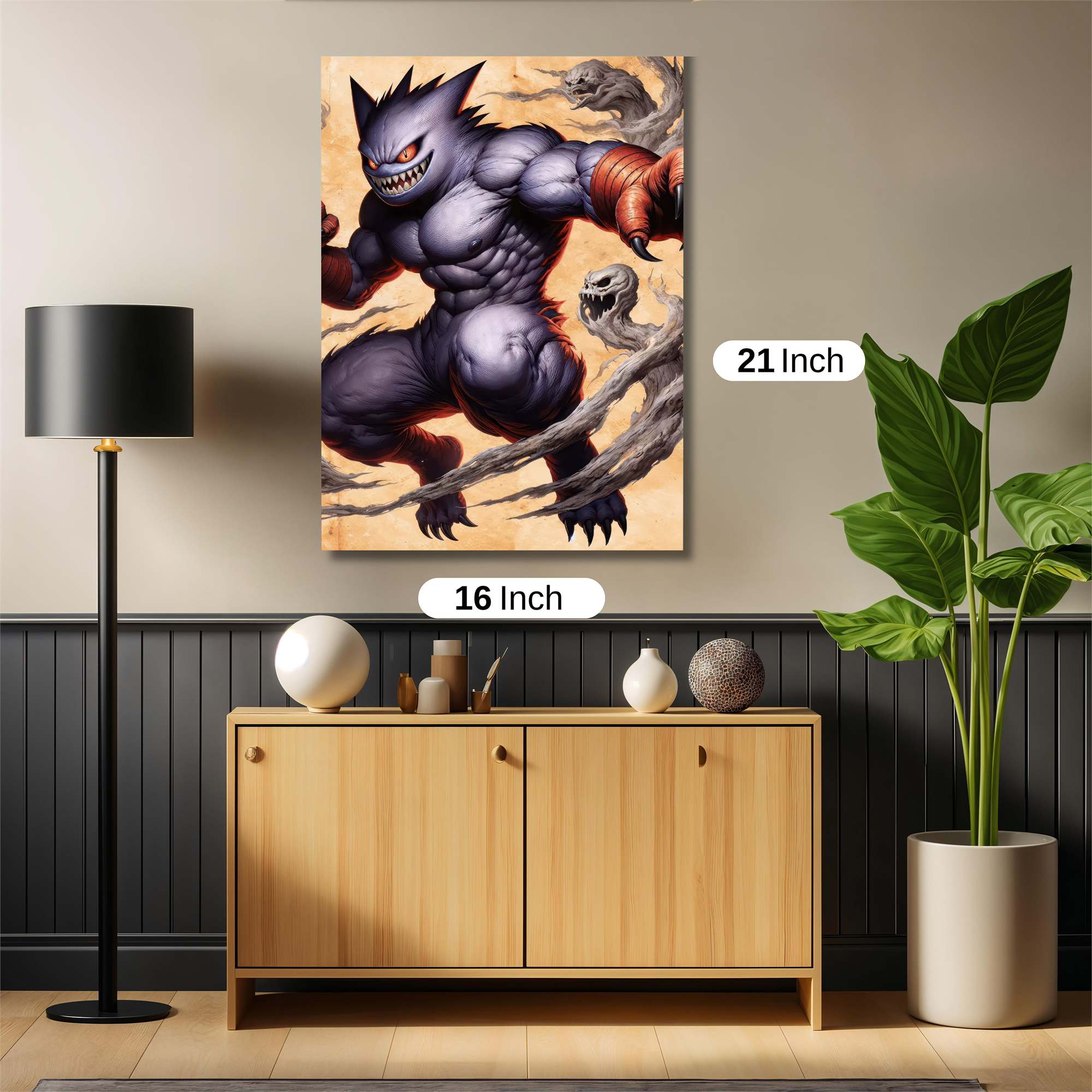 Gengar Ferocious Safe Wall Magnetic / M