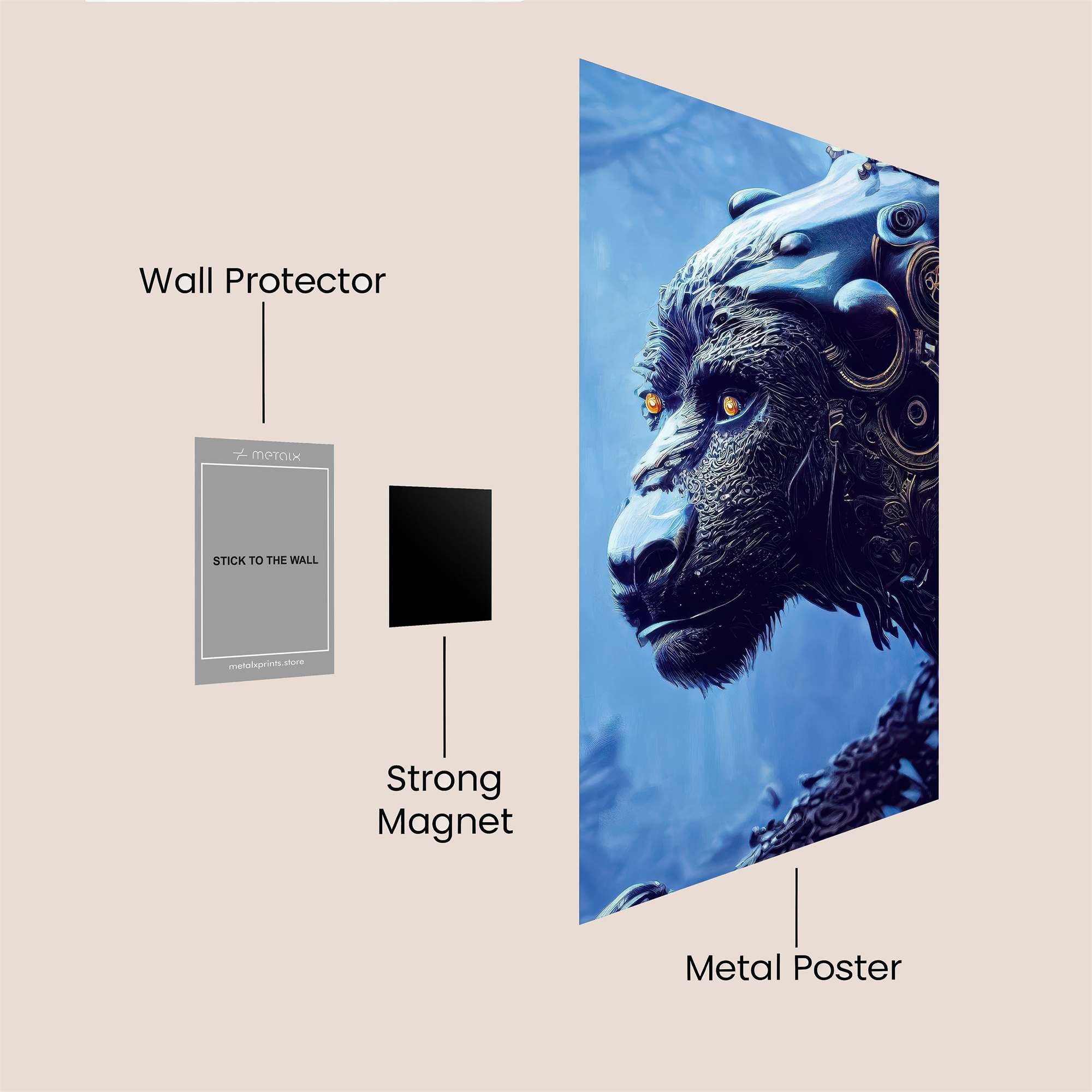 Mecha Majesty Safe Wall Magnetic / M