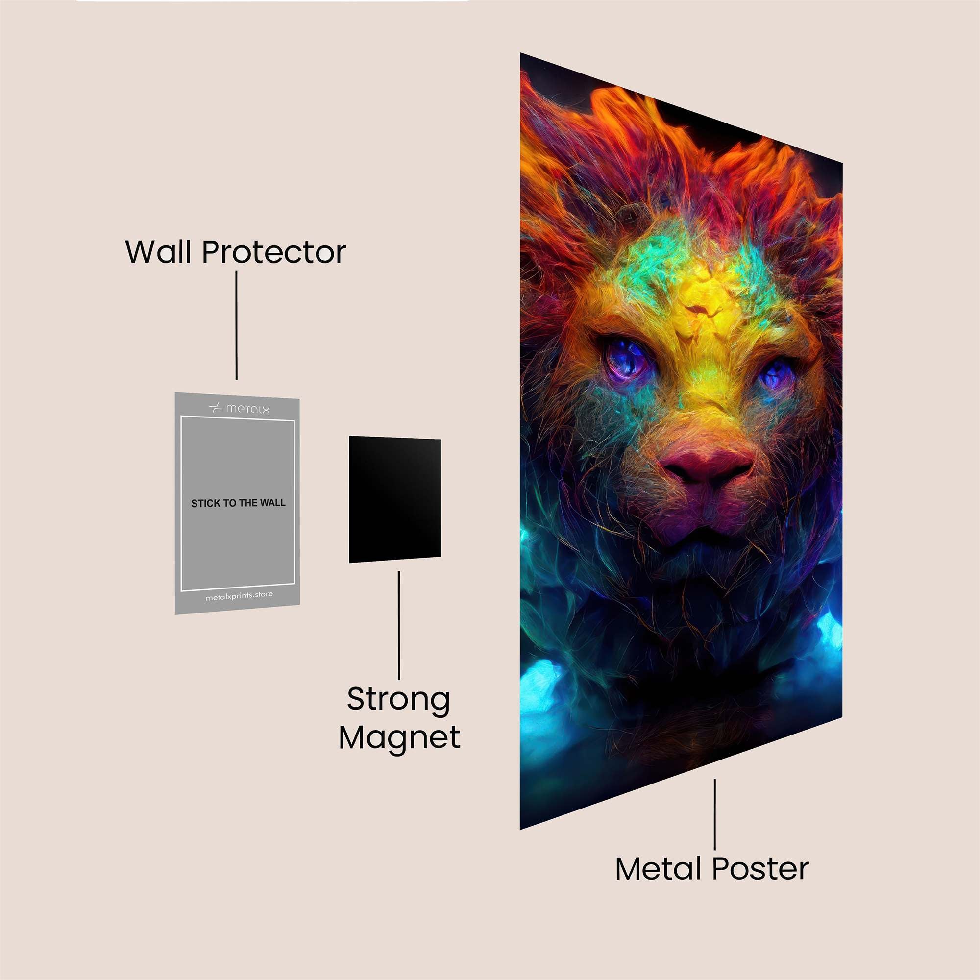 Lion Radiance Safe Wall Magnetic / M