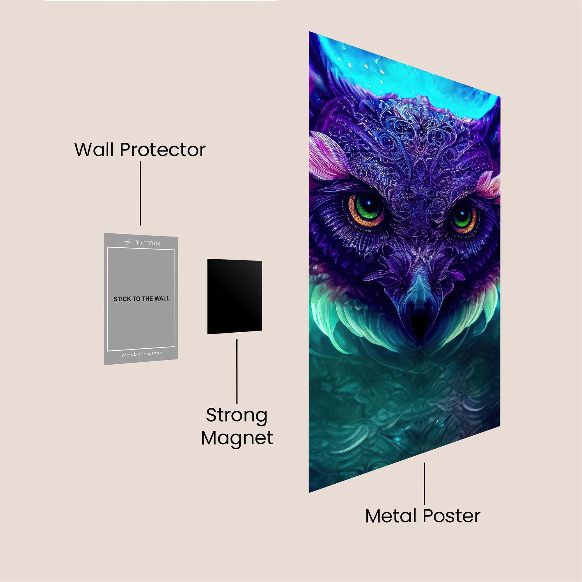 Owl Enigma Safe Wall Magnetic / M