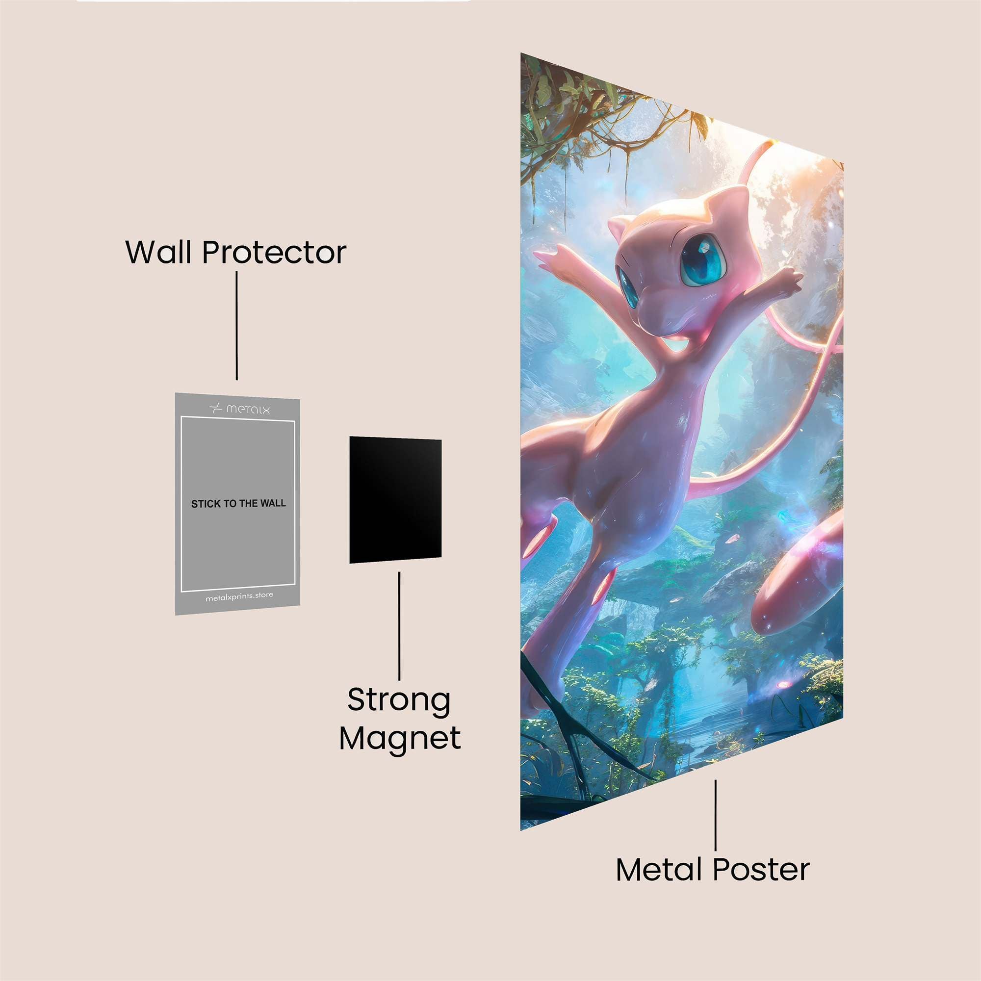 Mew Majestic Safe Wall Magnetic / M