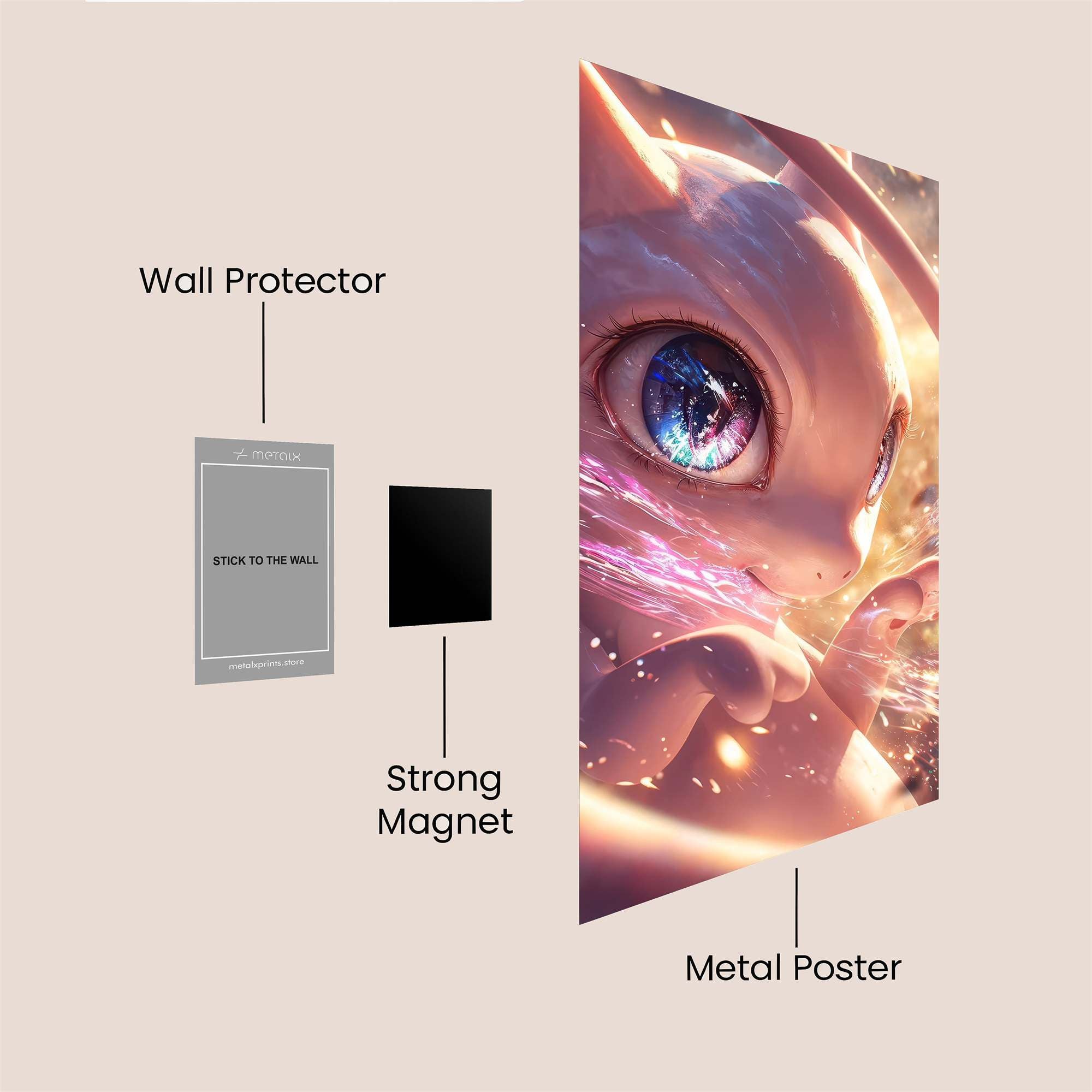 Mew Mystical Safe Wall Magnetic / M