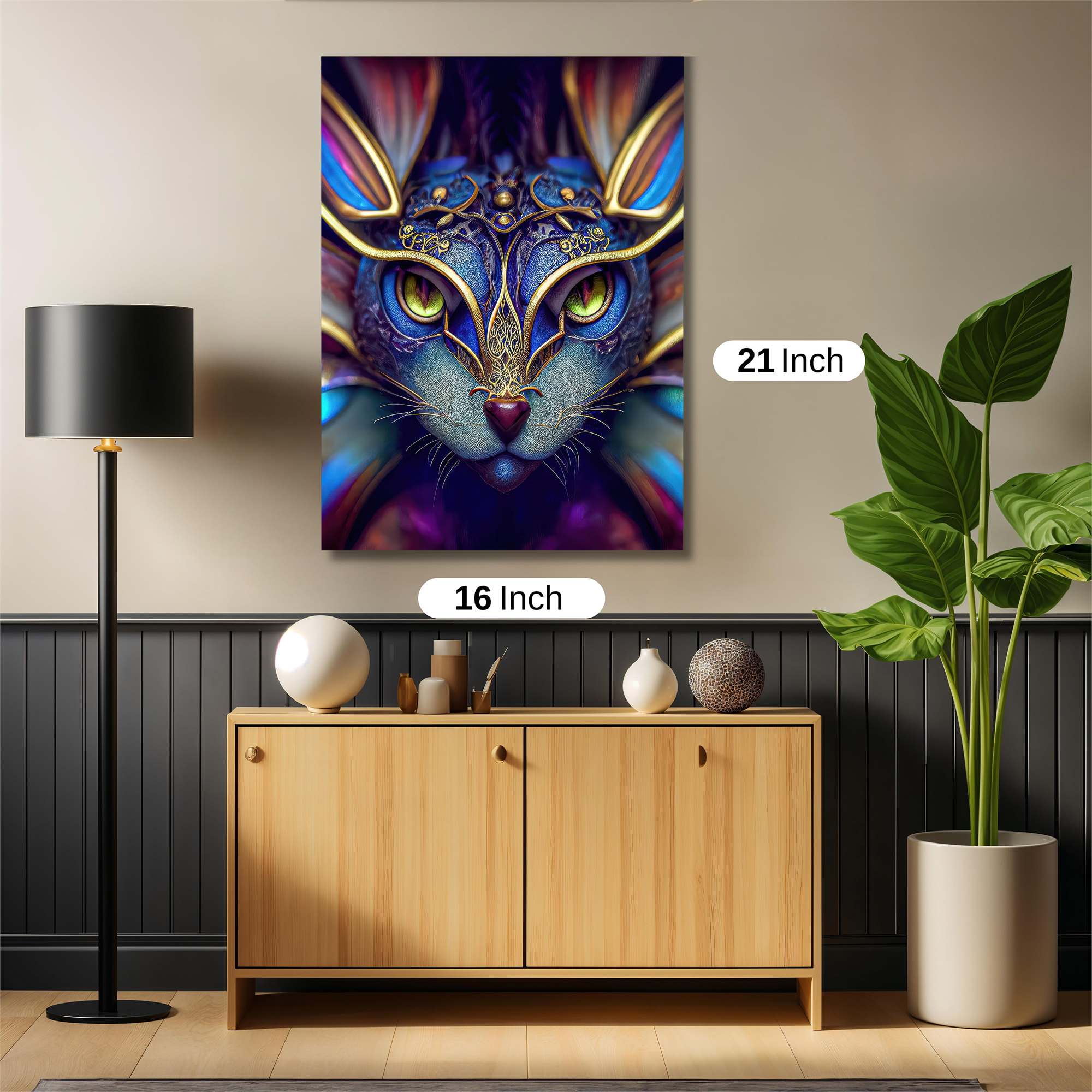 Mystic Cat Safe Wall Magnetic / M