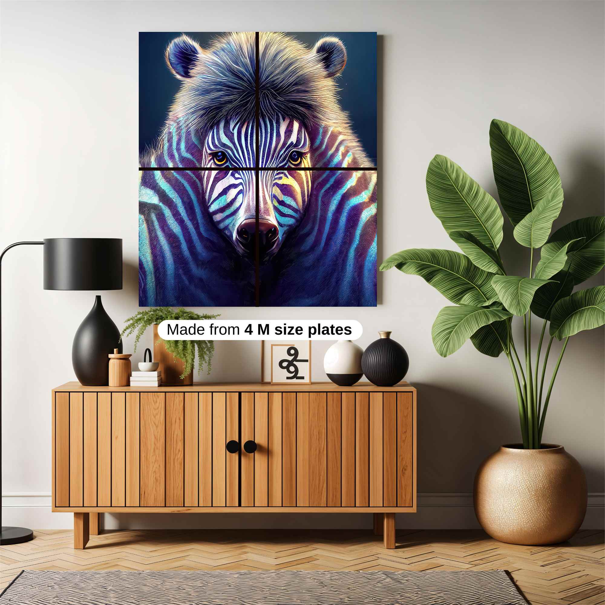 Zebra Enigma Safe Wall Magnetic / M