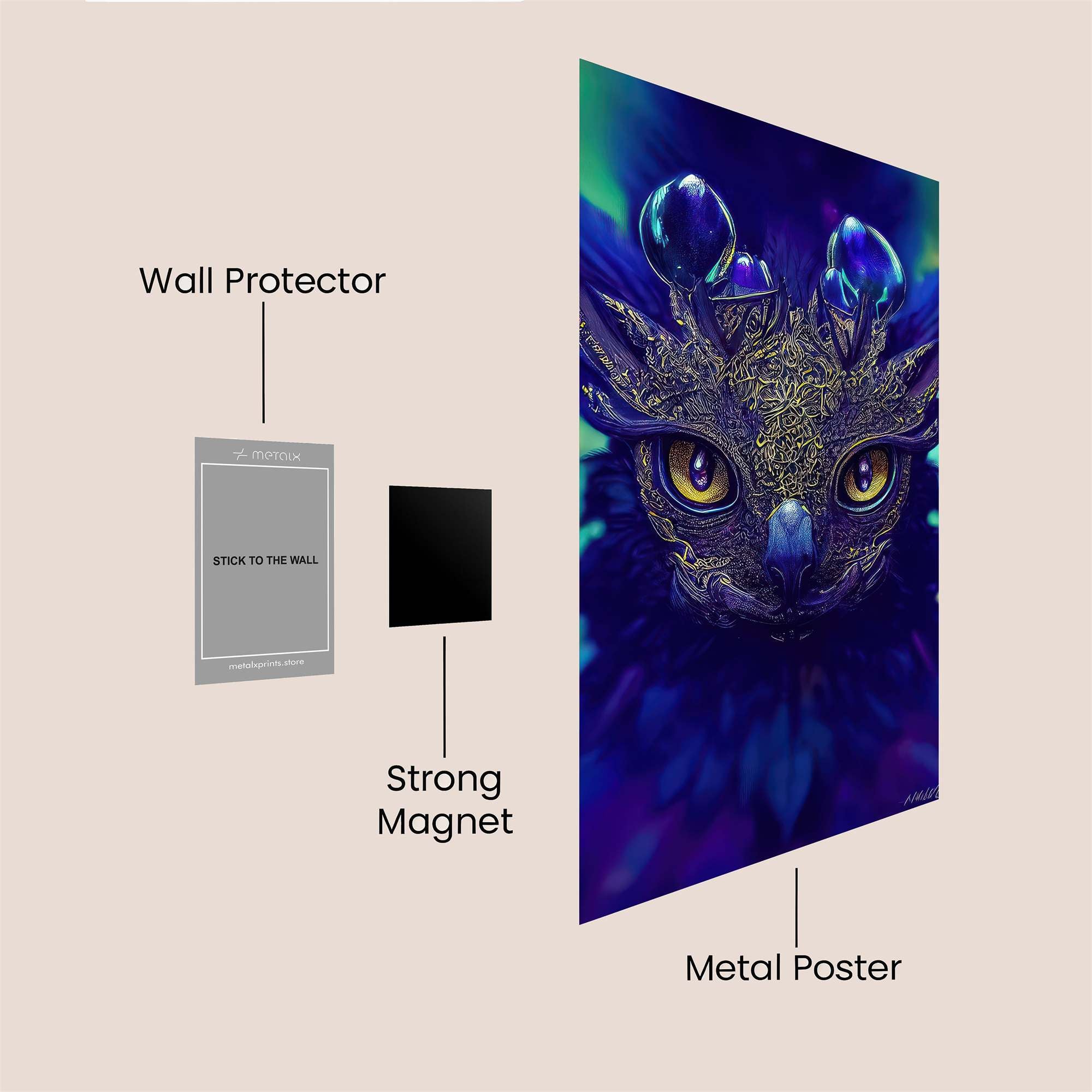 MysticGaze Safe Wall Magnetic / M
