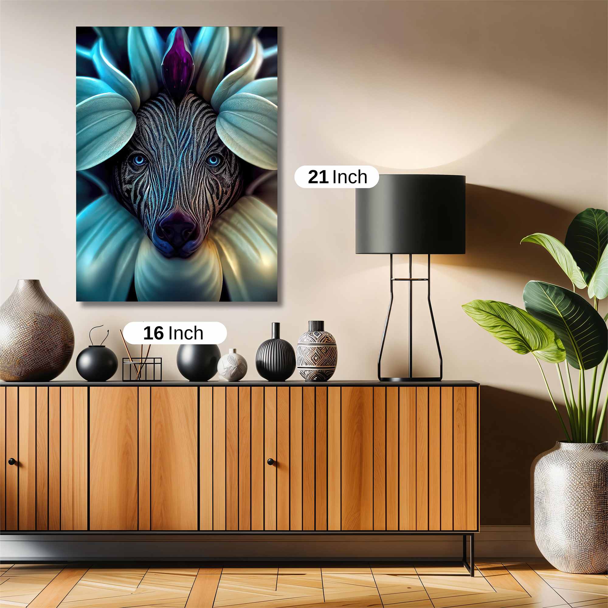 Zebra Bloom Safe Wall Magnetic / M