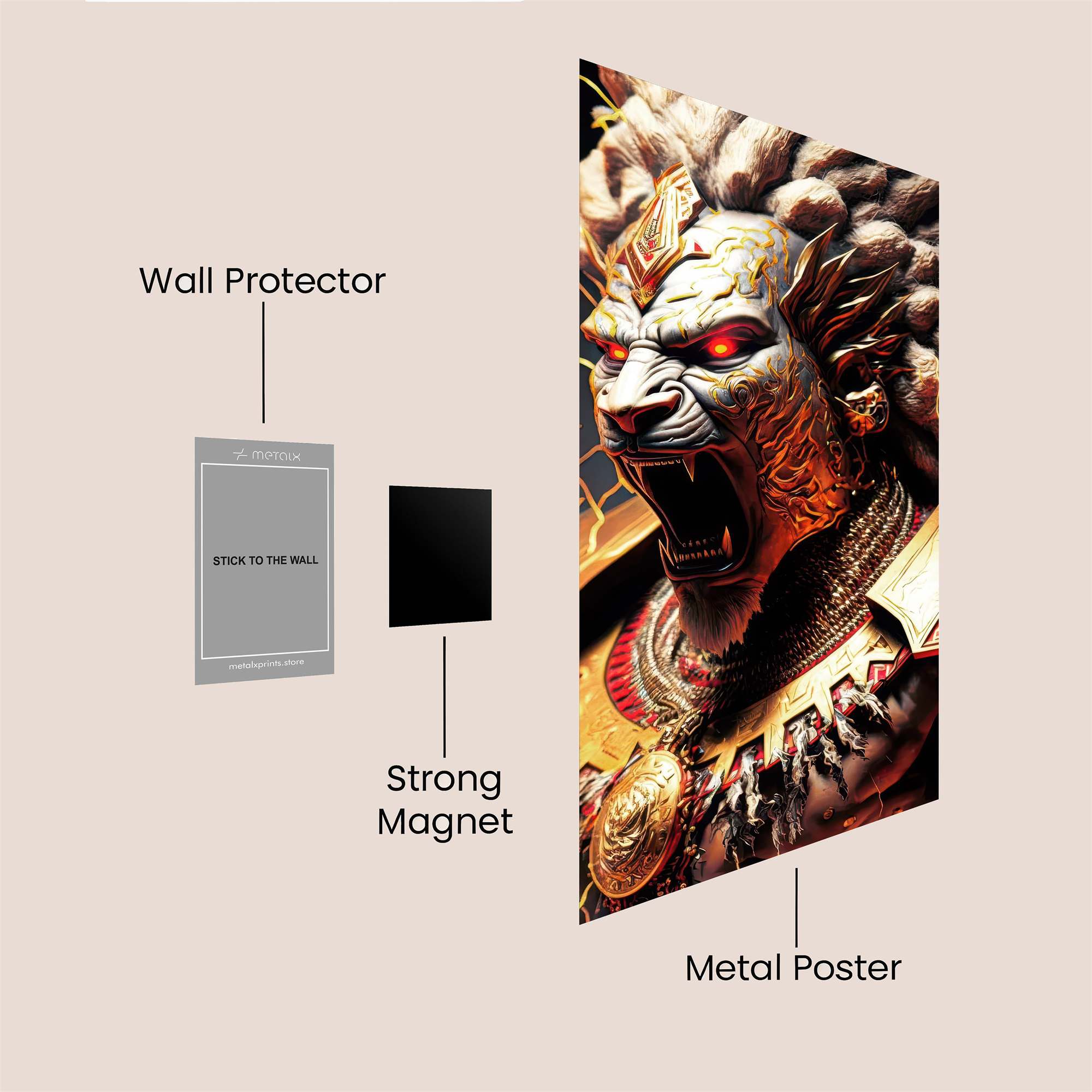 Lion Rage Safe Wall Magnetic / M