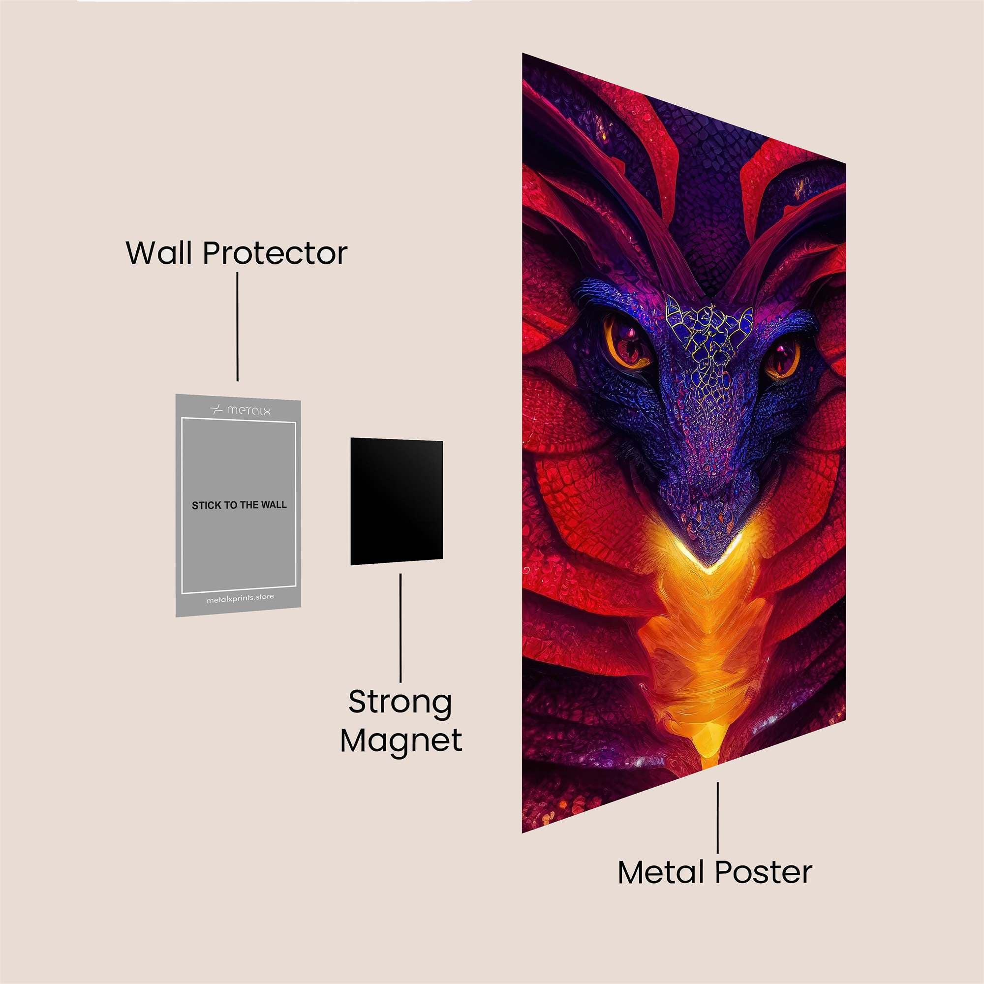 Dragon Majesty Safe Wall Magnetic / M