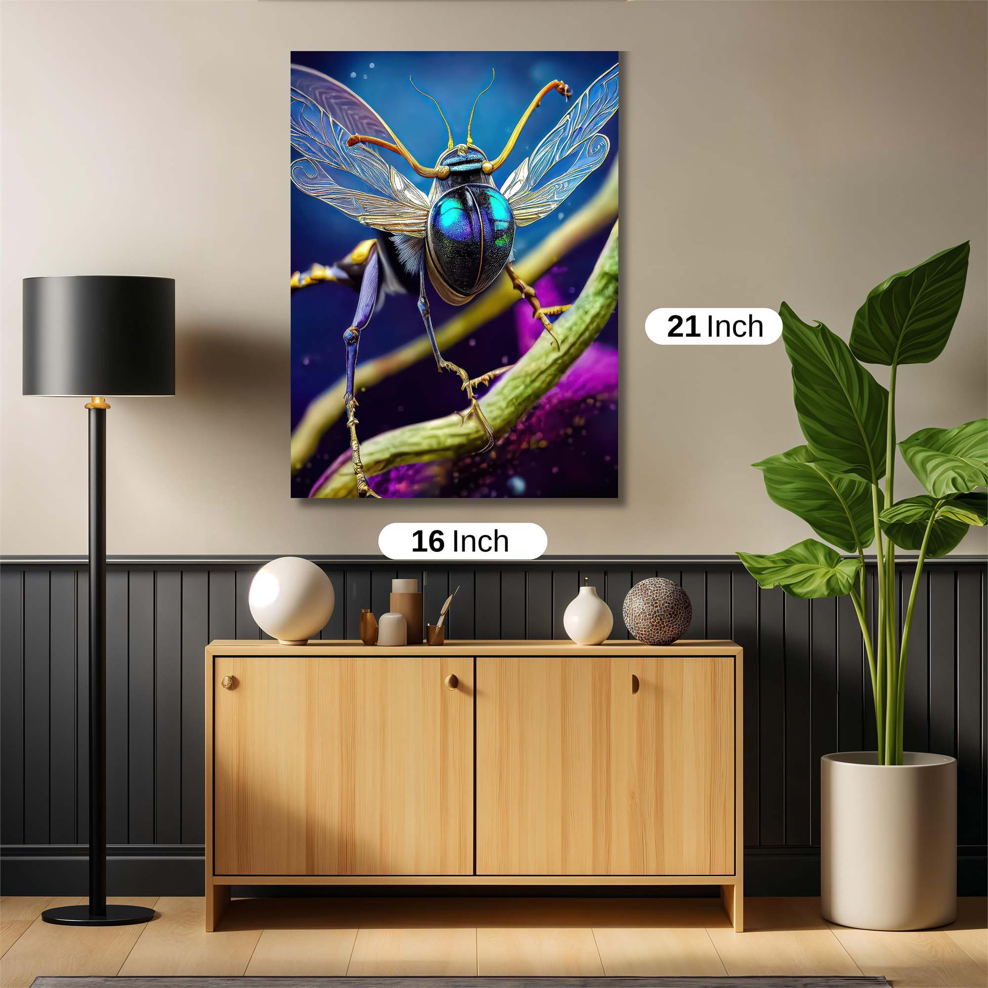 Beetle Whimsy Safe Wall Magnetic / M