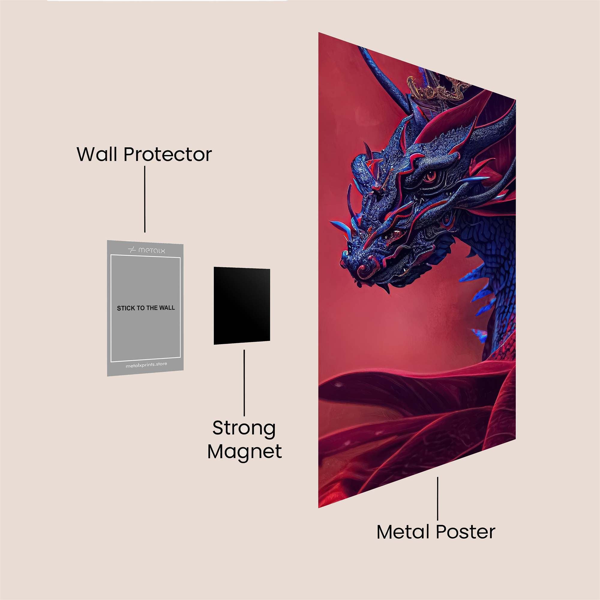 Dragon Majesty Safe Wall Magnetic / M