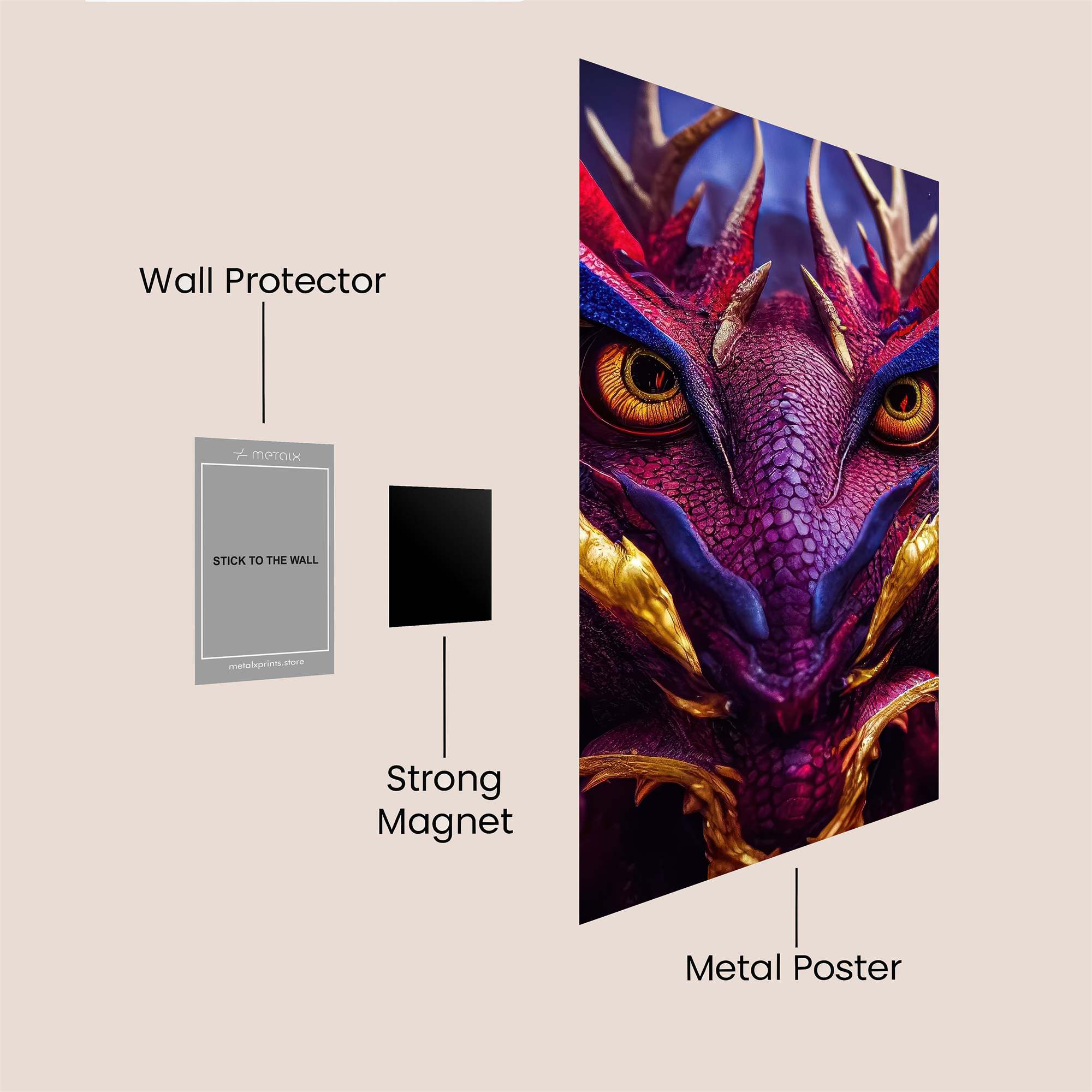 Dragon Enigma Safe Wall Magnetic / M